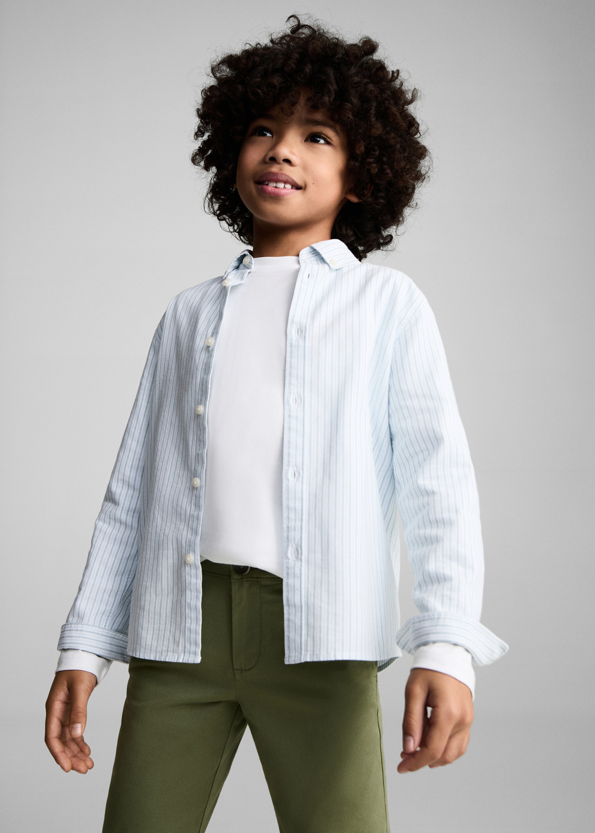 Cotton chinos - Medium plane