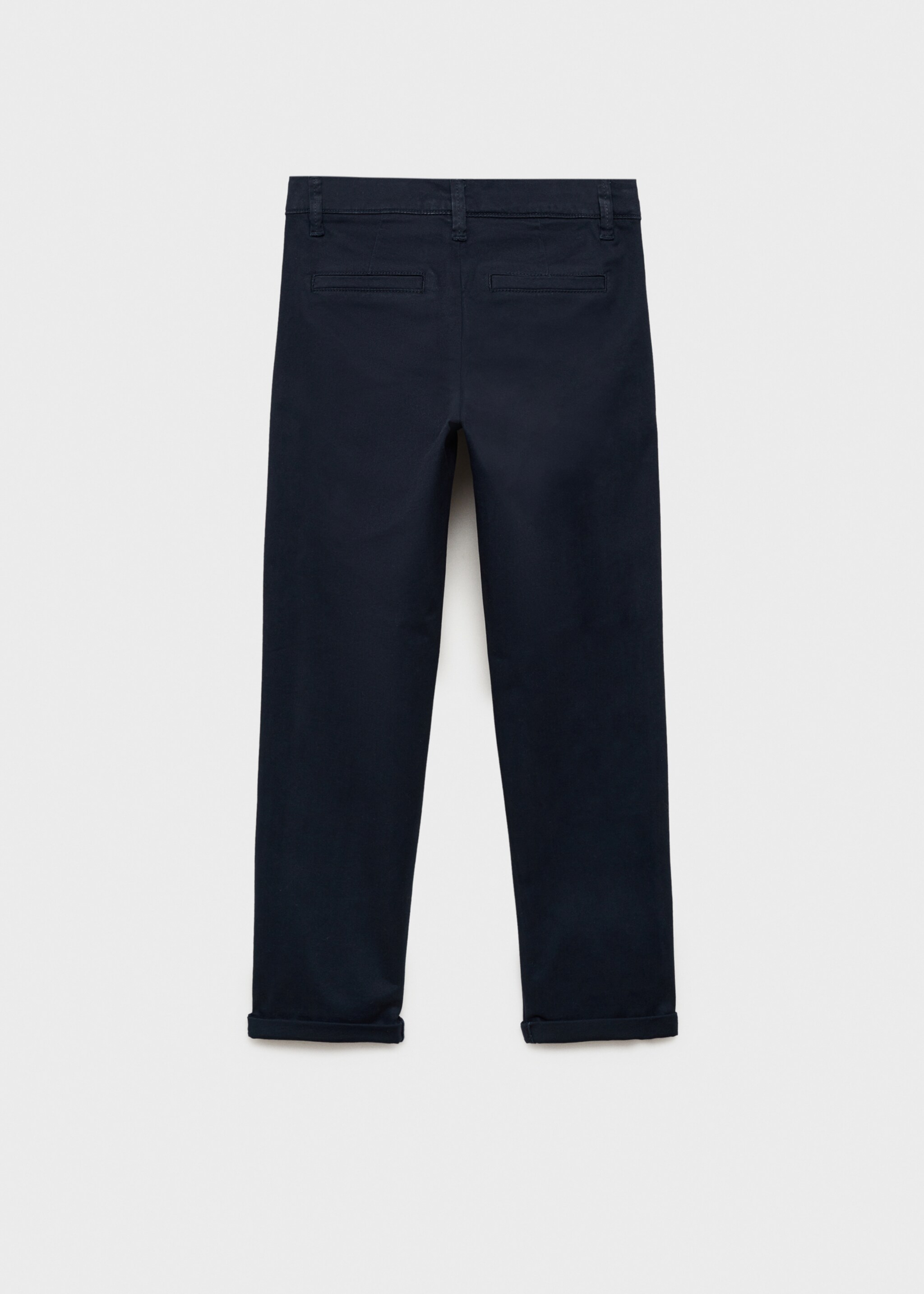 Cotton chinos - Reverse of the article