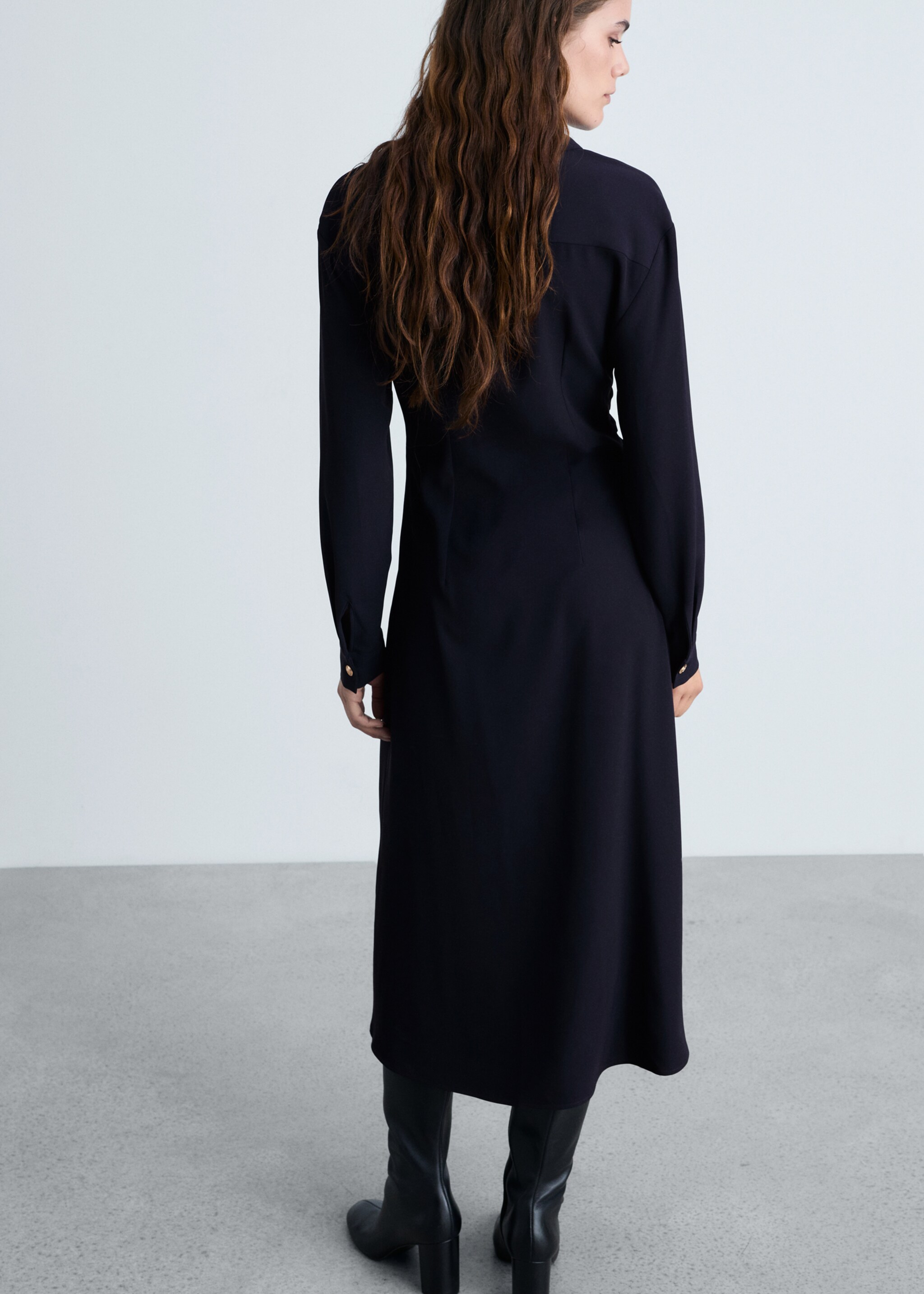 Midi-dress with draped waist - Reverse of the article