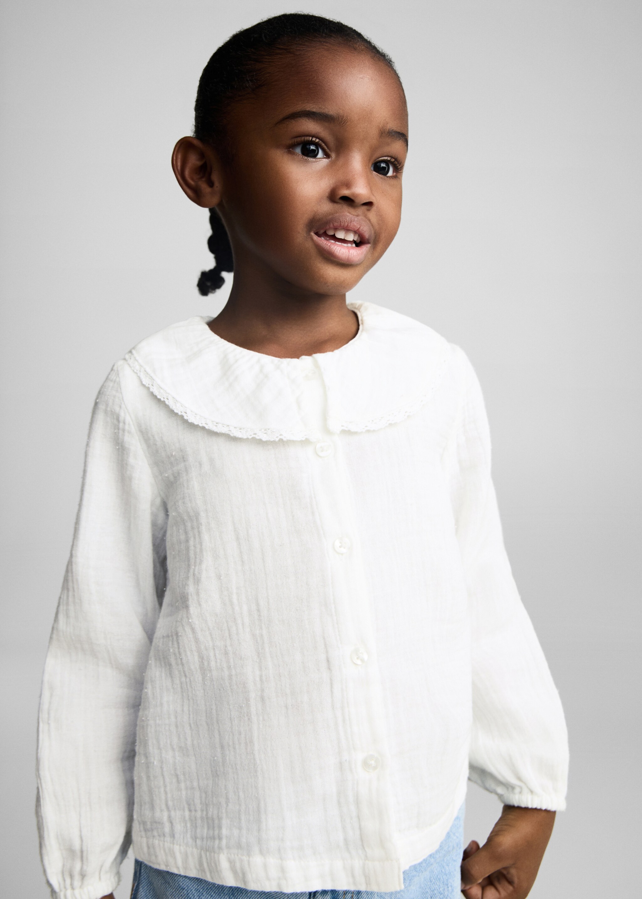 Cheesecloth cotton blouse - Medium plane