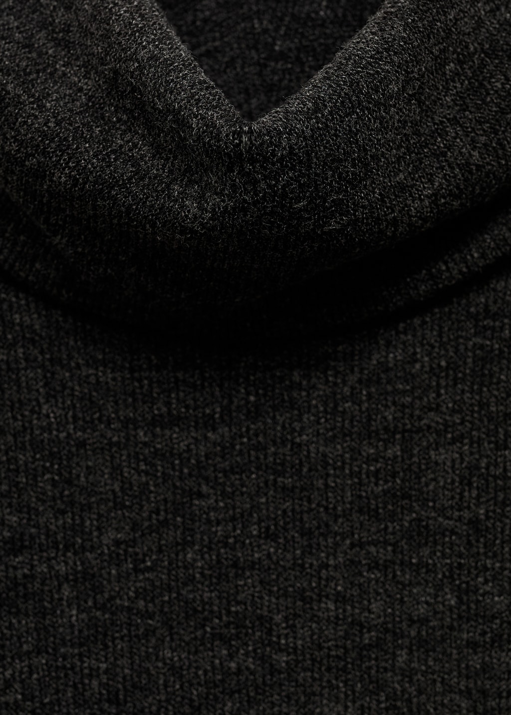 Mango Draped roll neck dress