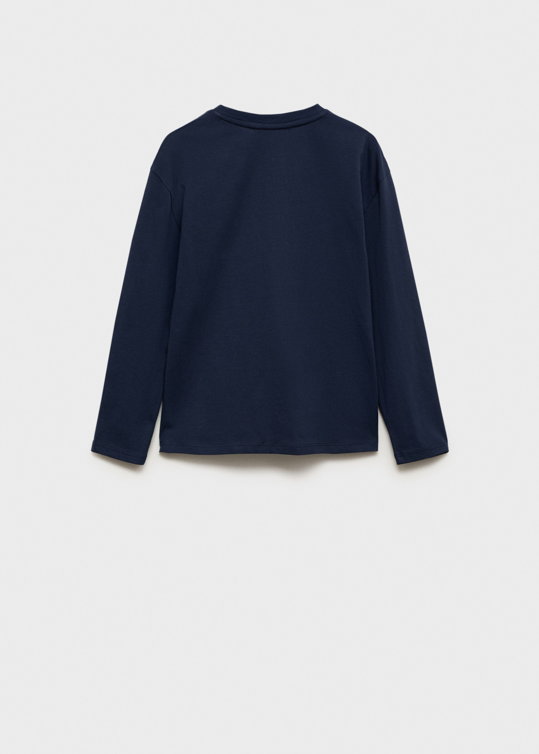 Long sleeve cotton t-shirt - Reverse of the article