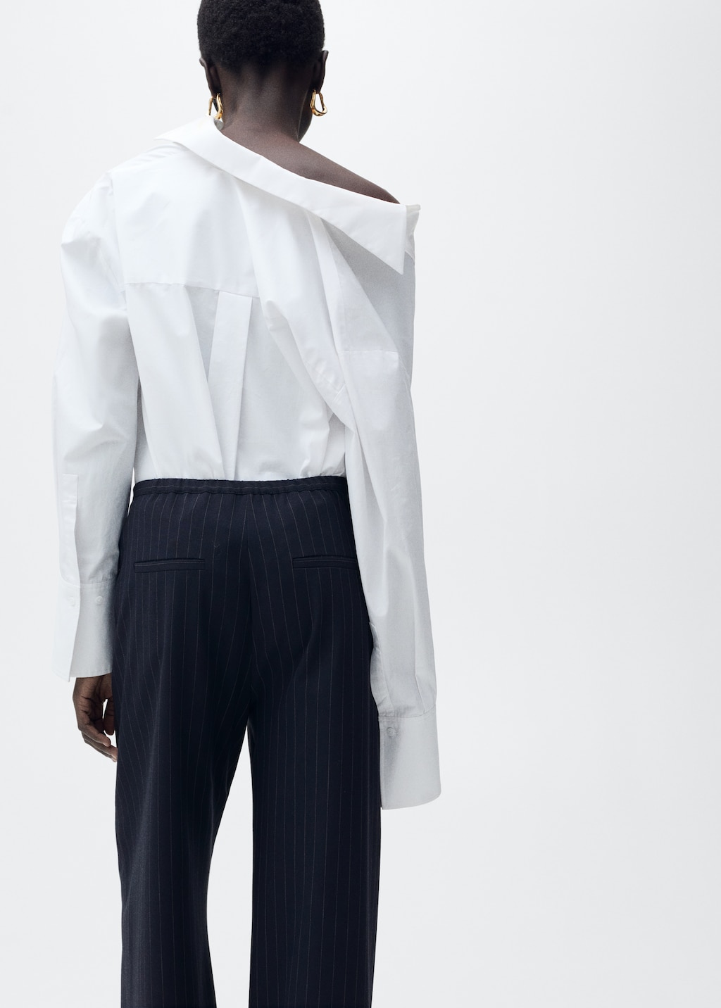 Chalk-stripe straight pants - image 3