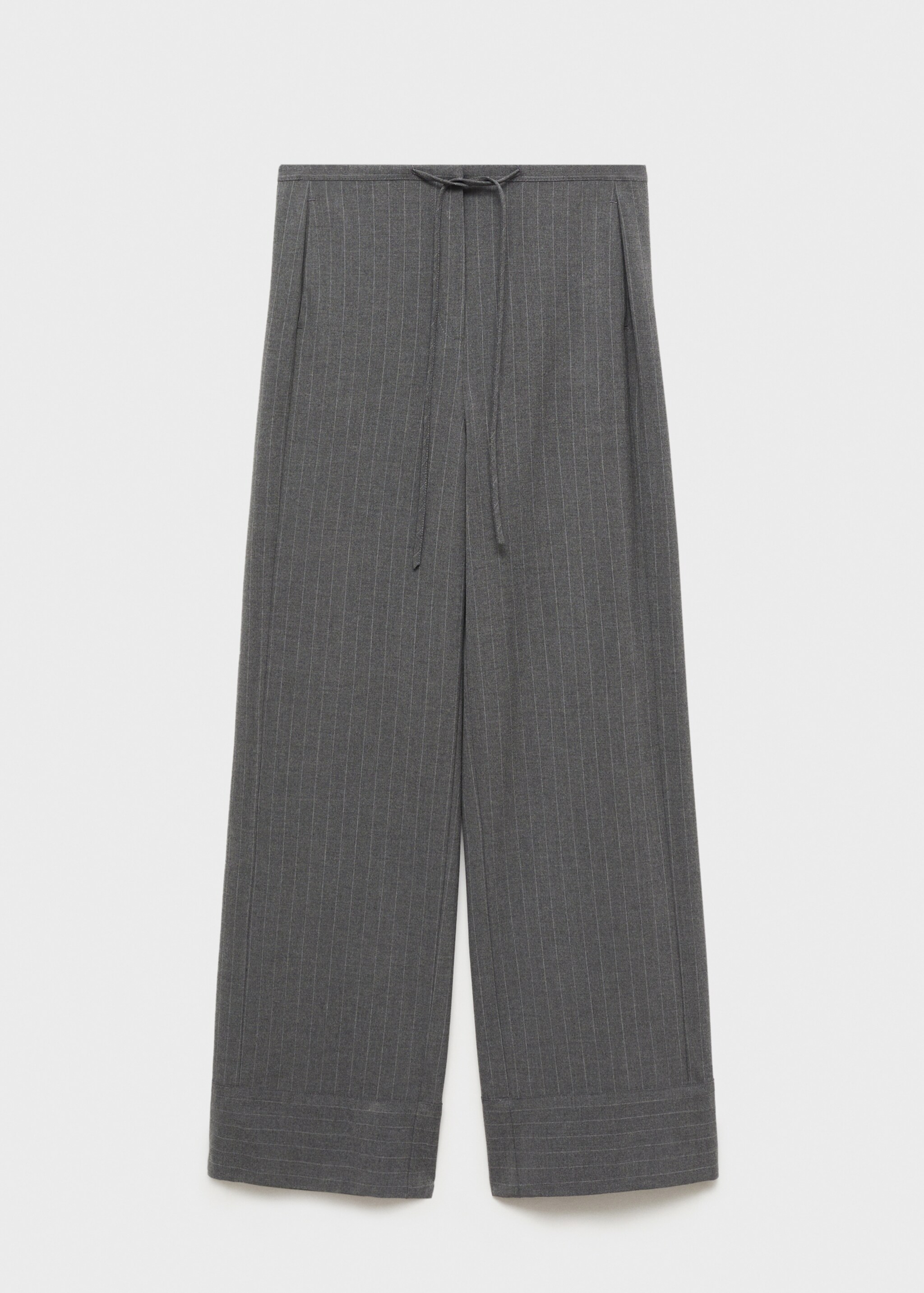 Chalk-stripe straight trousers - Article without model