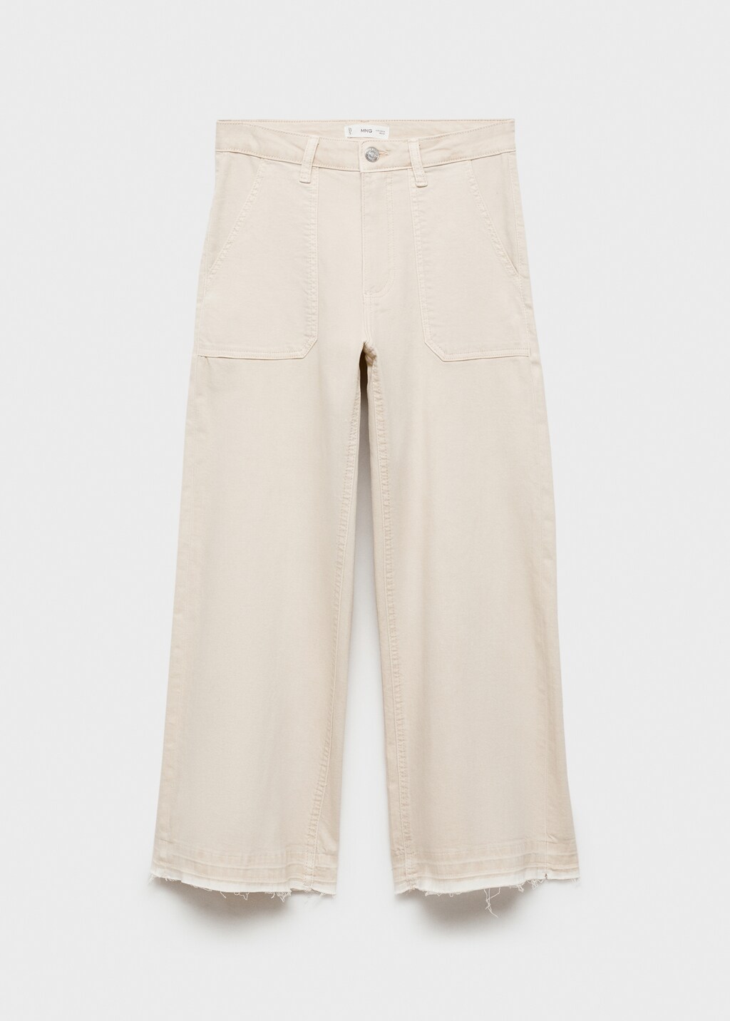 Culotte jeans with pockets