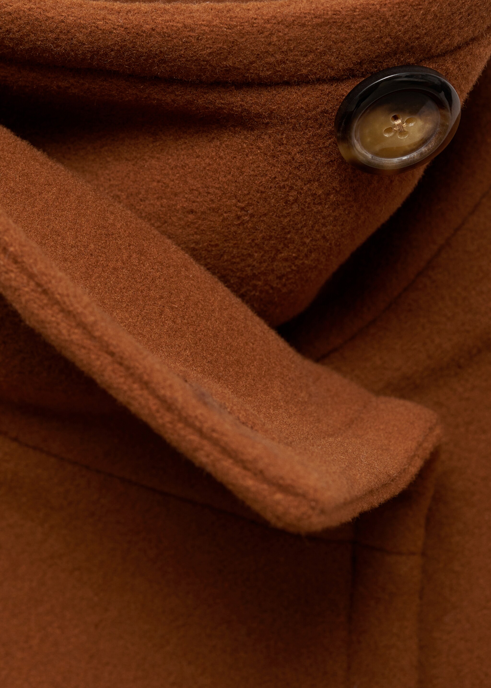 Short double-breasted wool coat - Details of the article 8