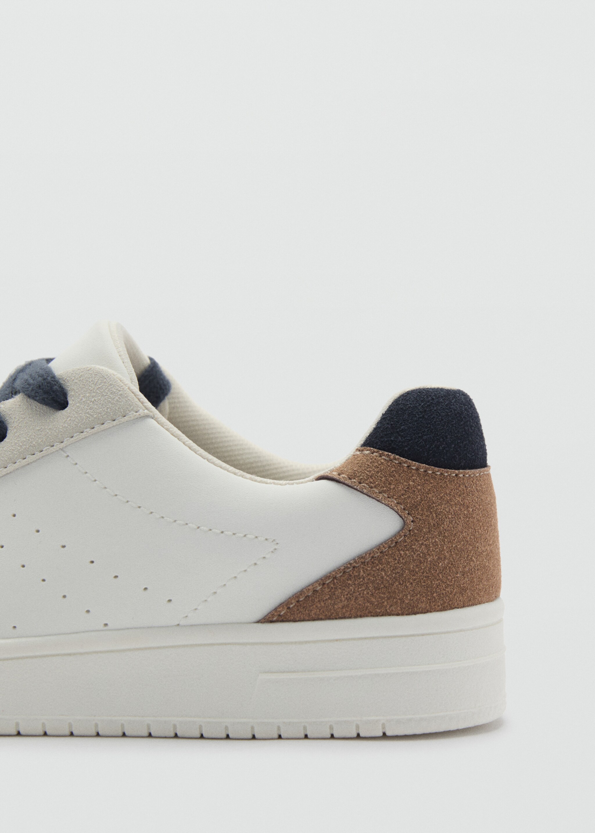 Lace-up mixed sneakers - Details of the article 1