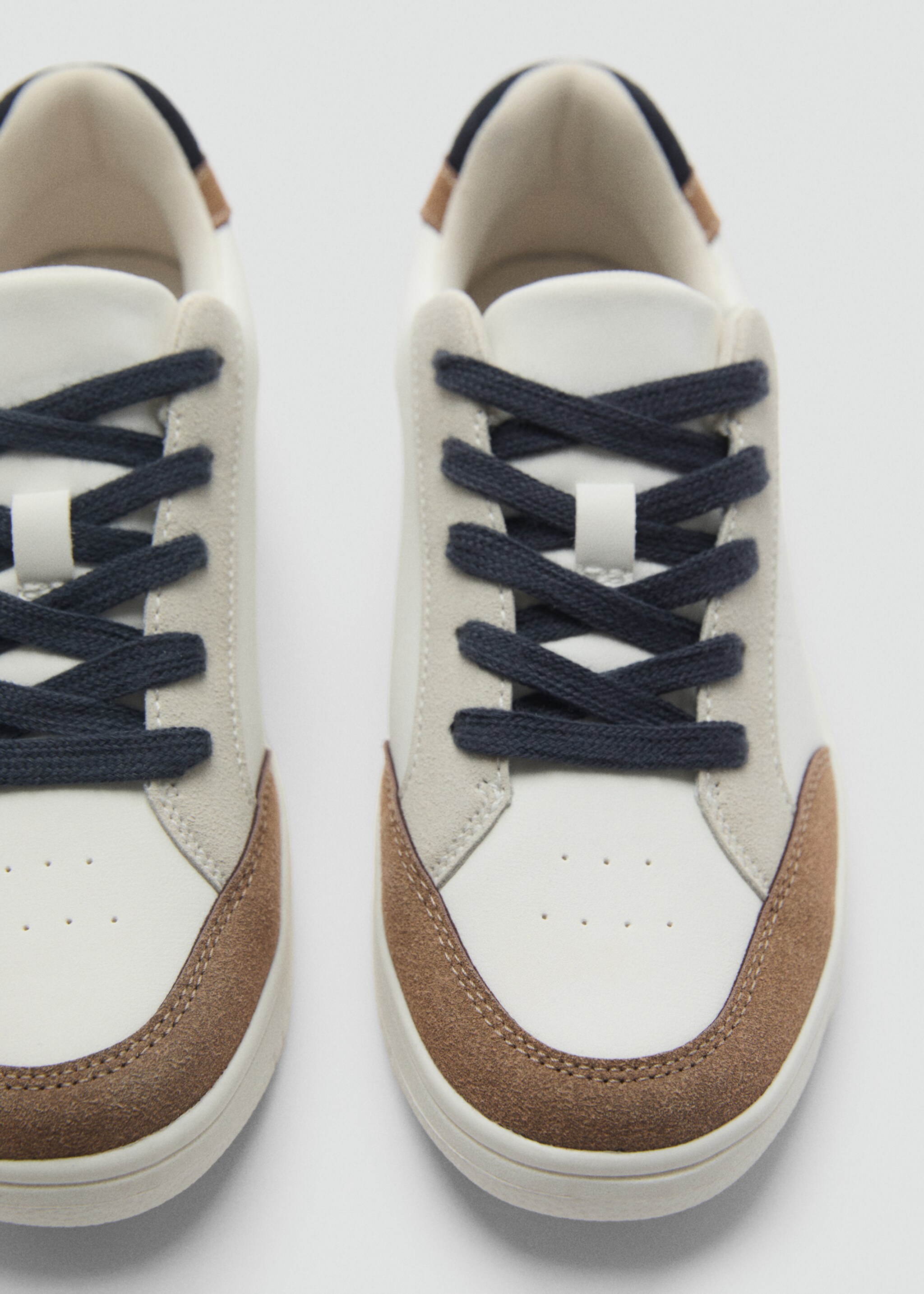 Lace-up mixed sneakers - Details of the article 2