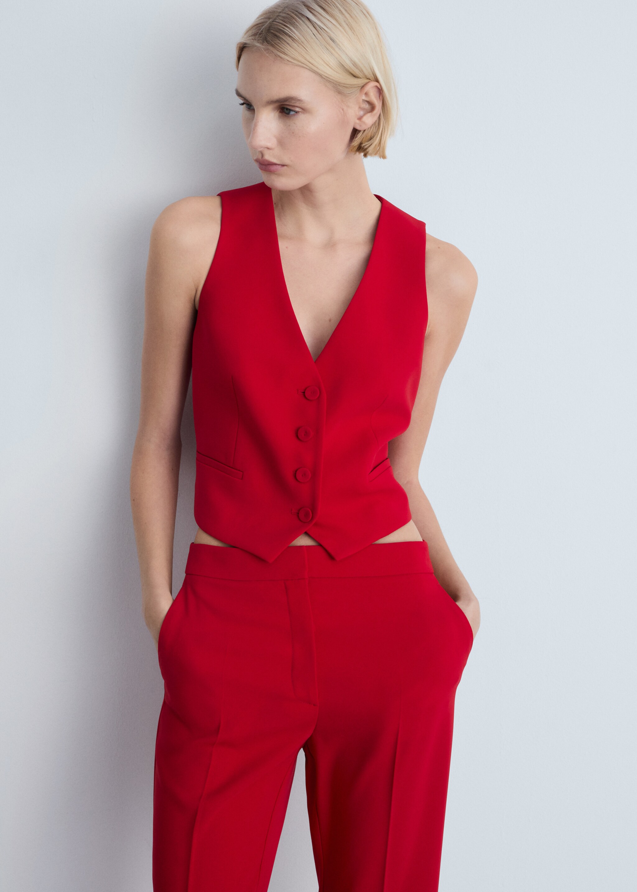 Gilet costume boutons - Plan moyen