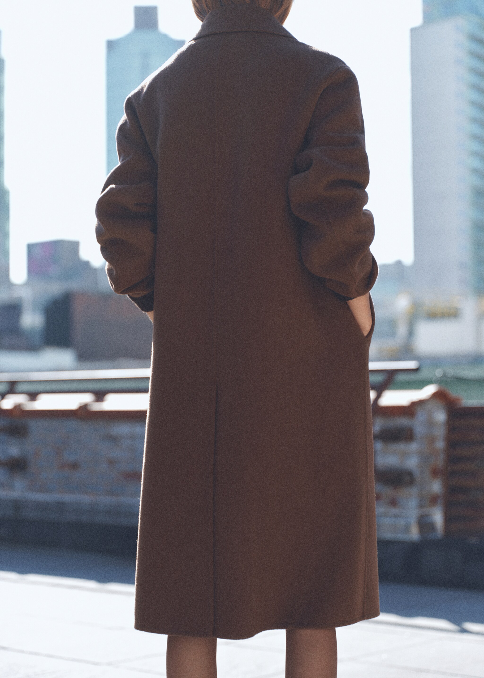 Cappotto lana doppia abbottonatura - Retro dell'articolo