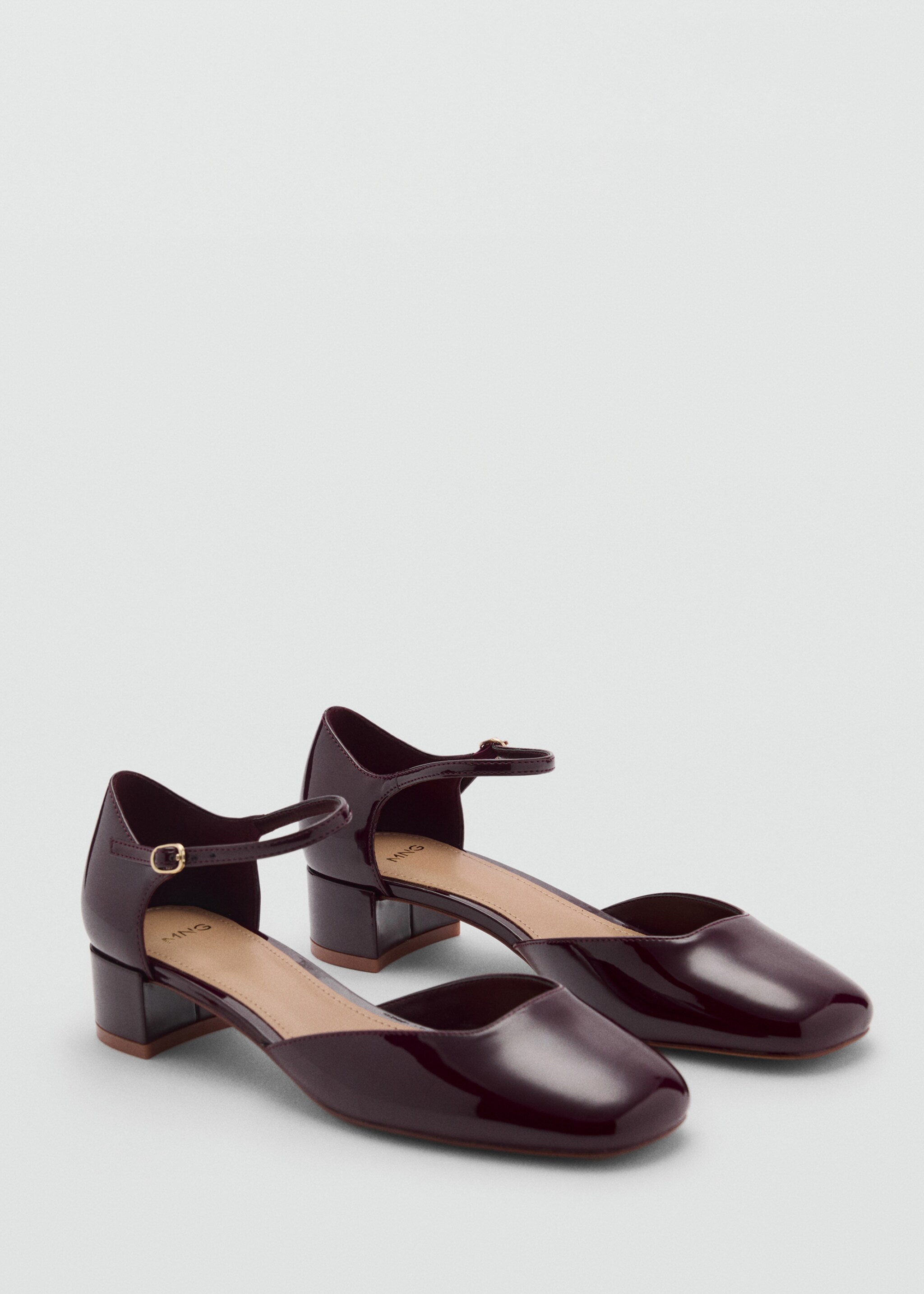 Patent heeled shoes - Medium plane