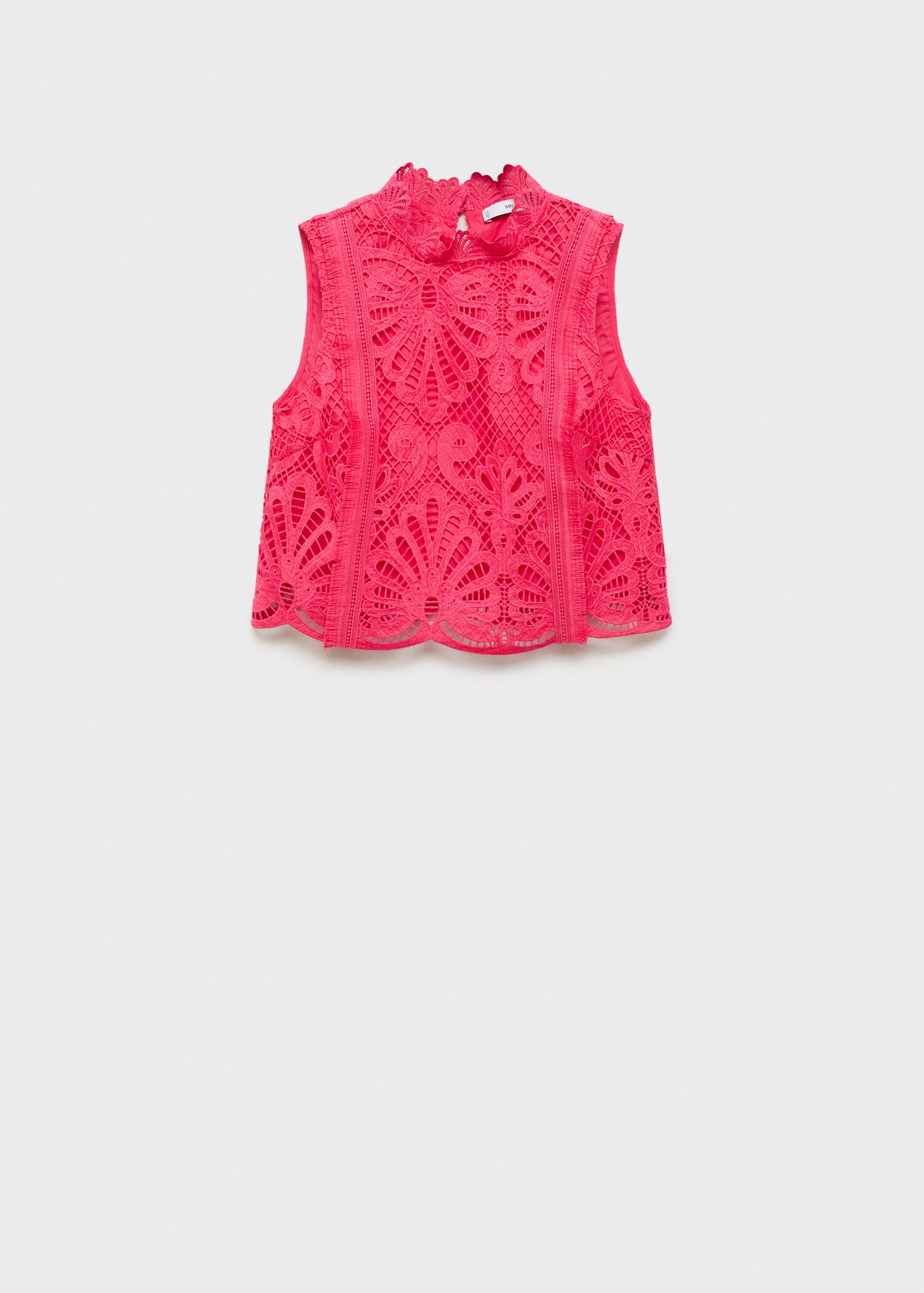 Top crochet cuello perkins - Artículo sin modelo