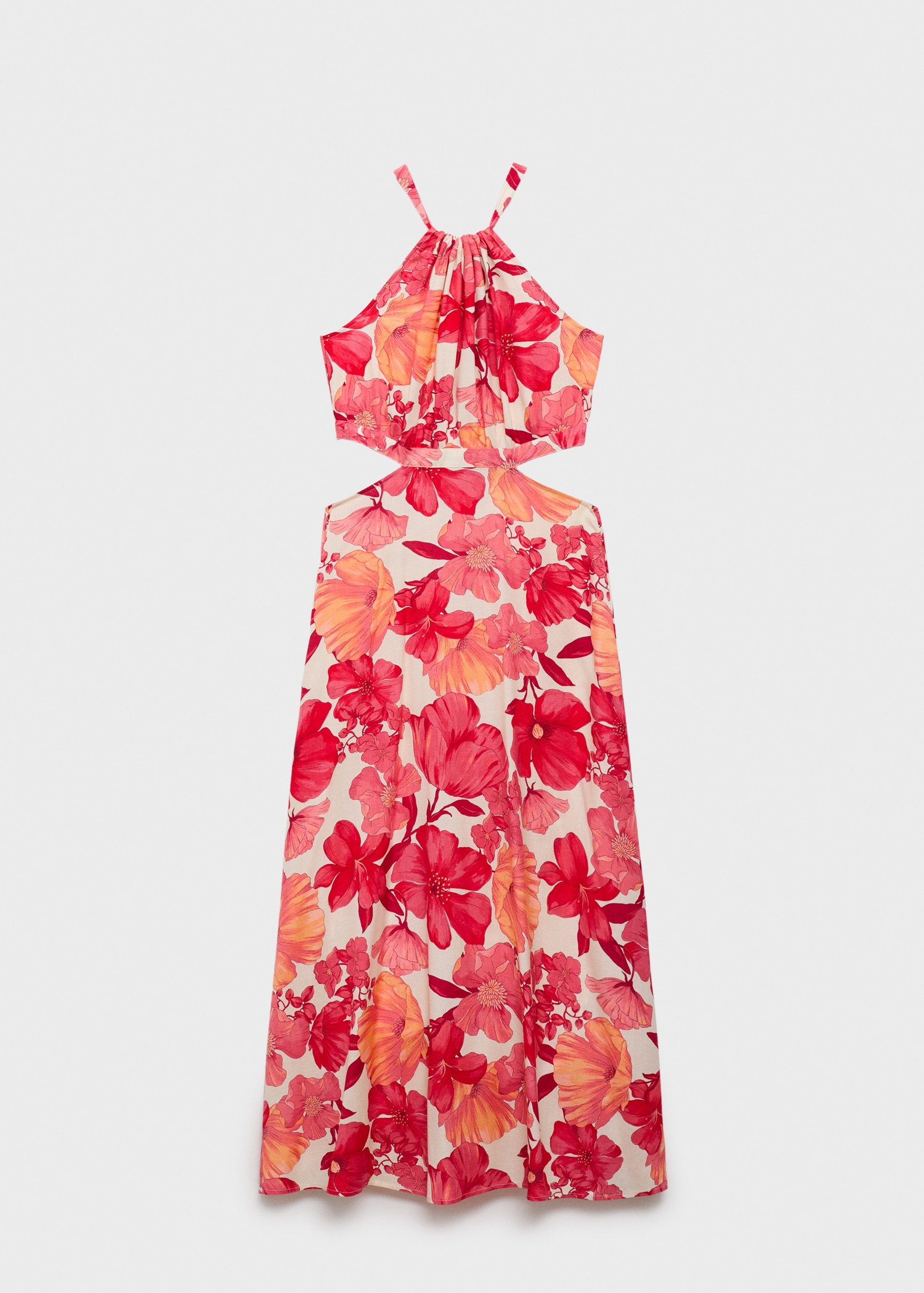 Robe fleurs ouvertures Femme MANGO France (La Réunion)