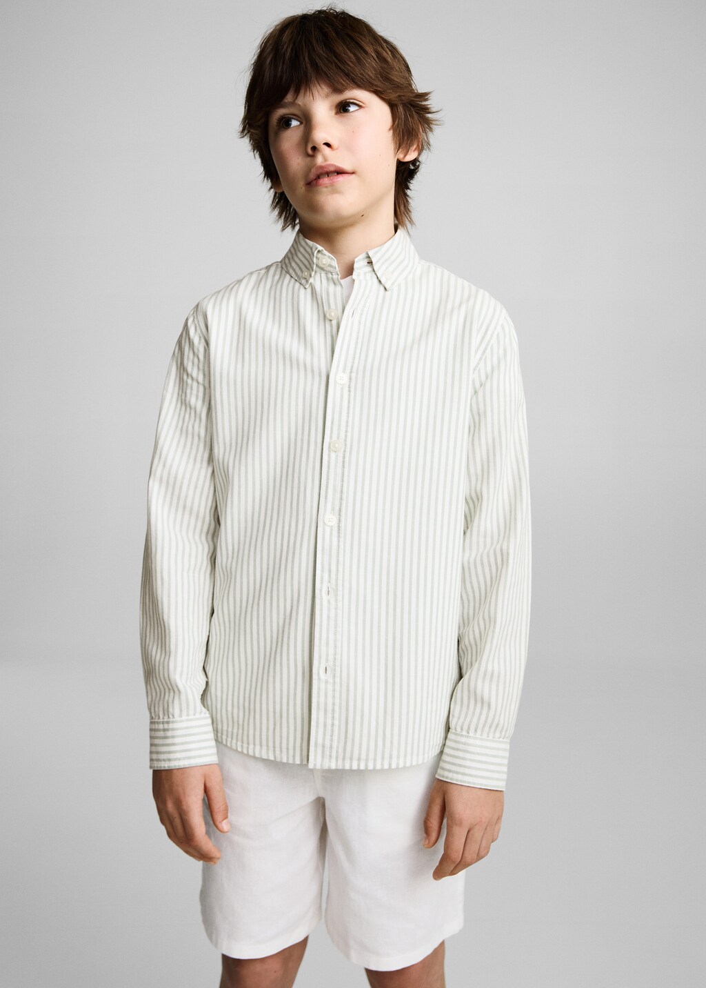 100% cotton Oxford striped shirt