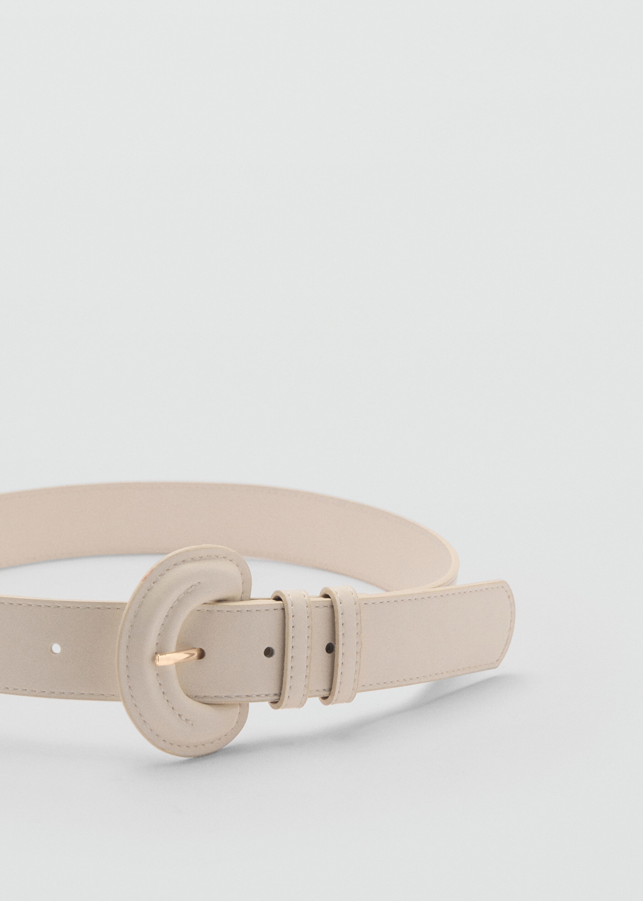 Oval buckle belt - Medium plane