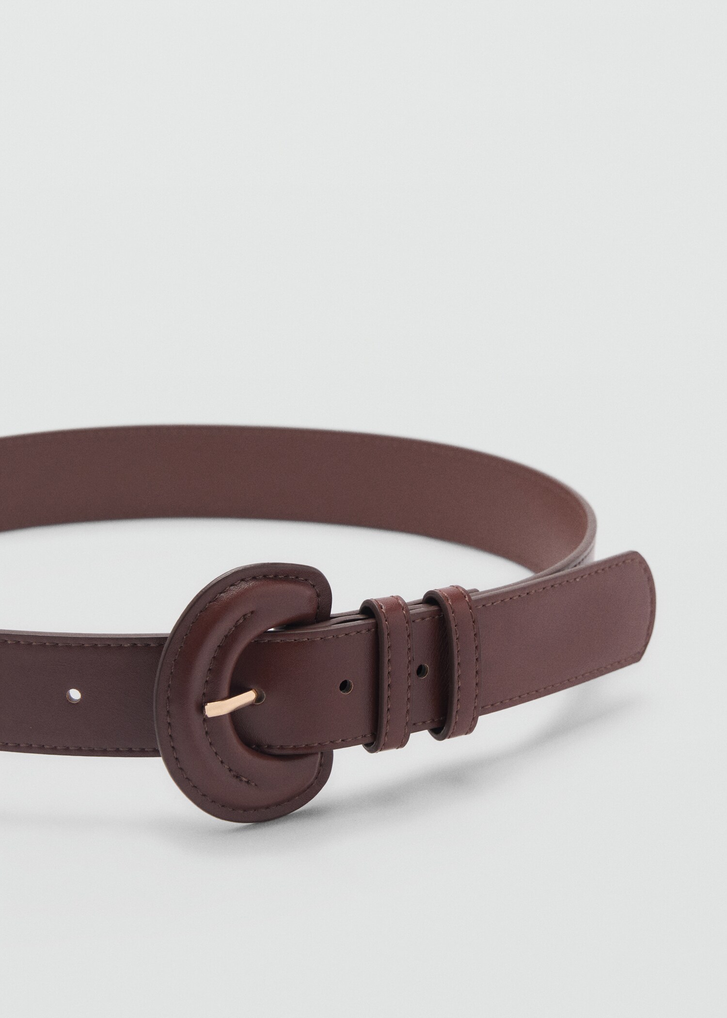 Oval buckle belt - Medium plane