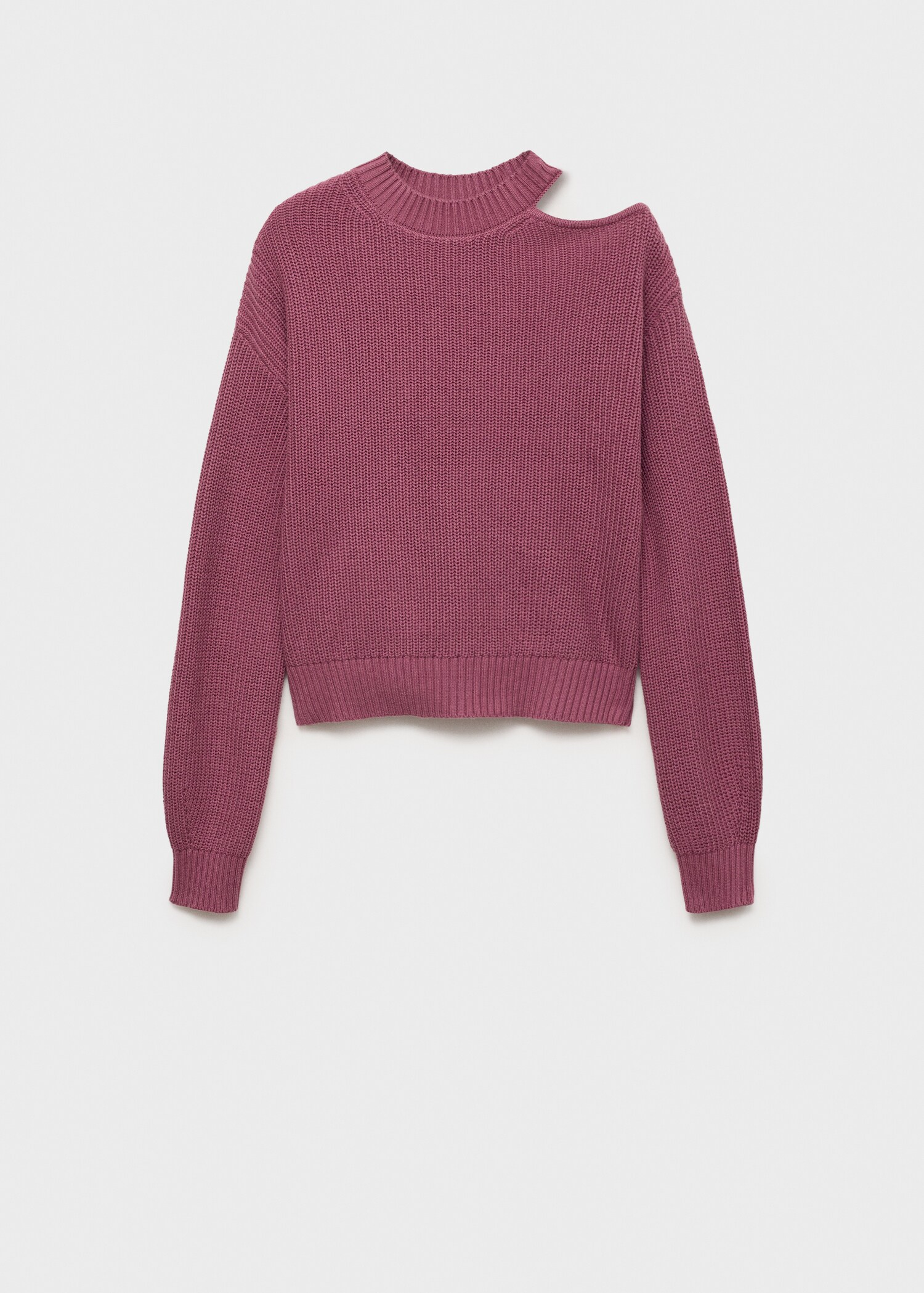 Asymmetrical sweater with shoulder opening - Article without model