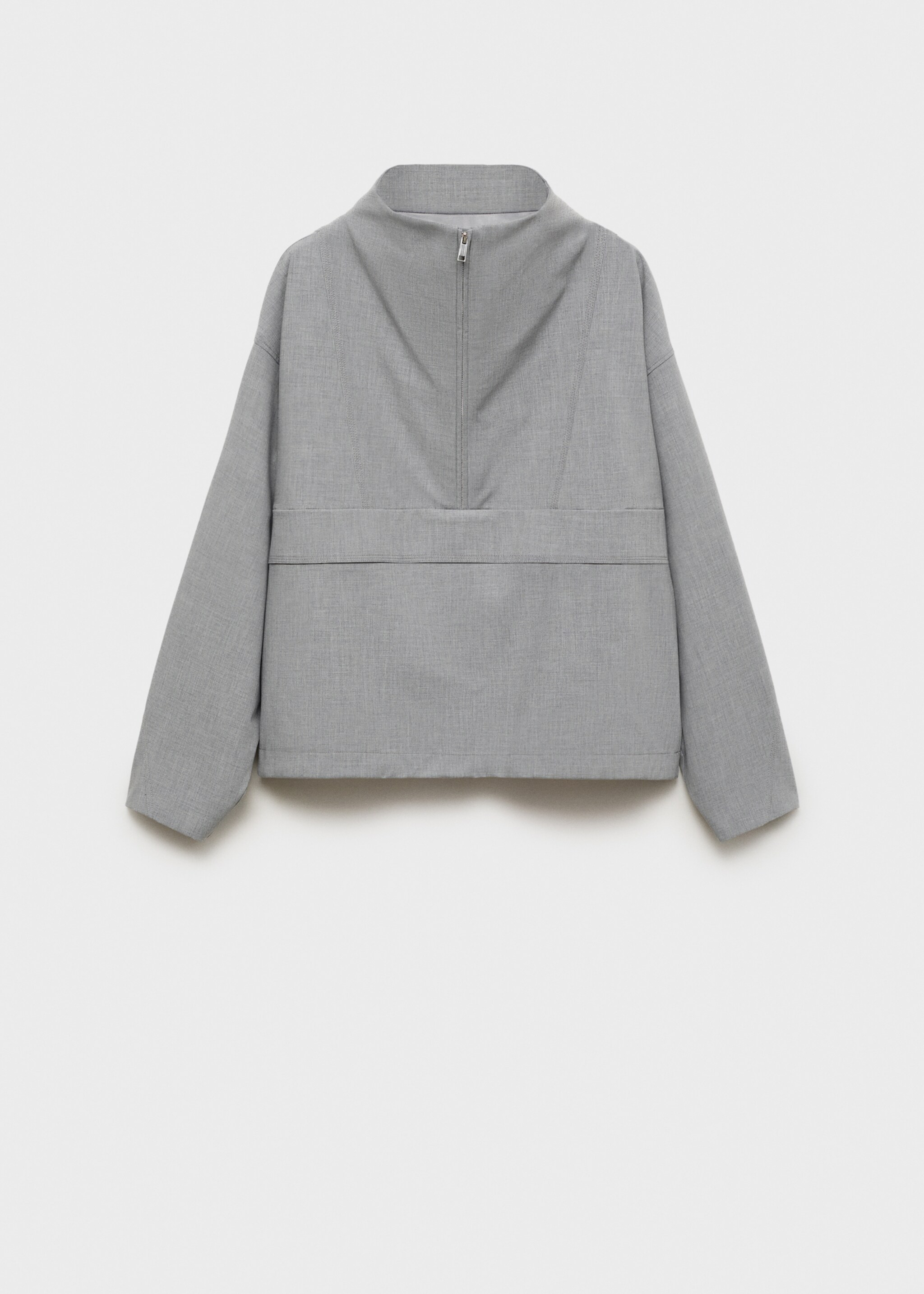 Parka oversized na zip - Zboží bez modelu