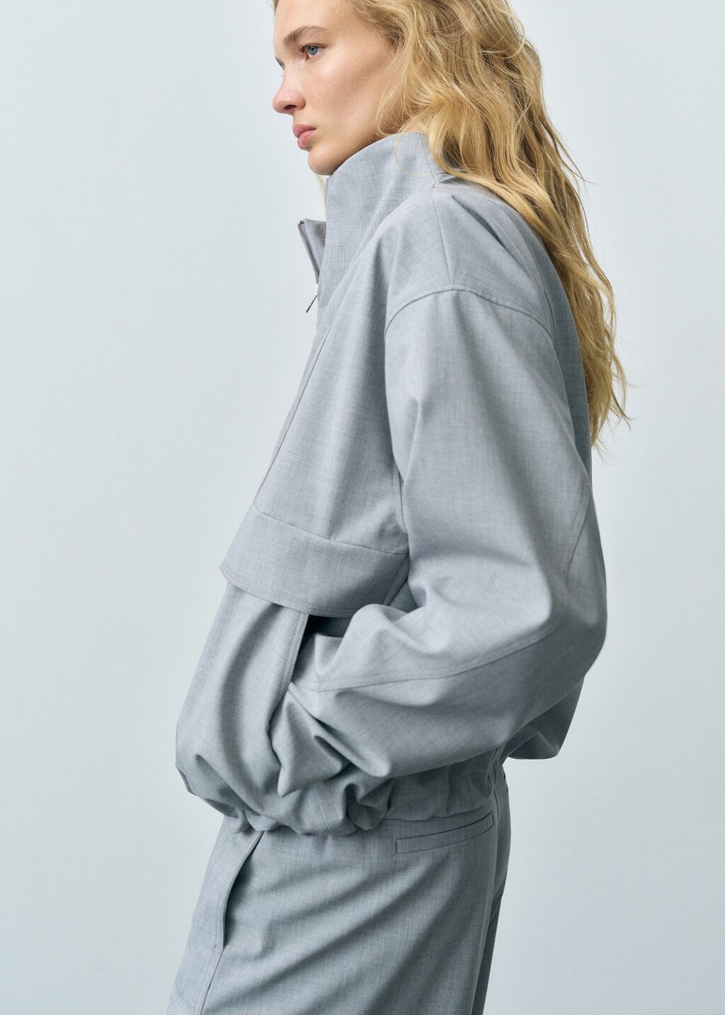 Oversized parka with zipper - Women | MANGO USA Oversized parka with zipper - Women | MANGO USA
