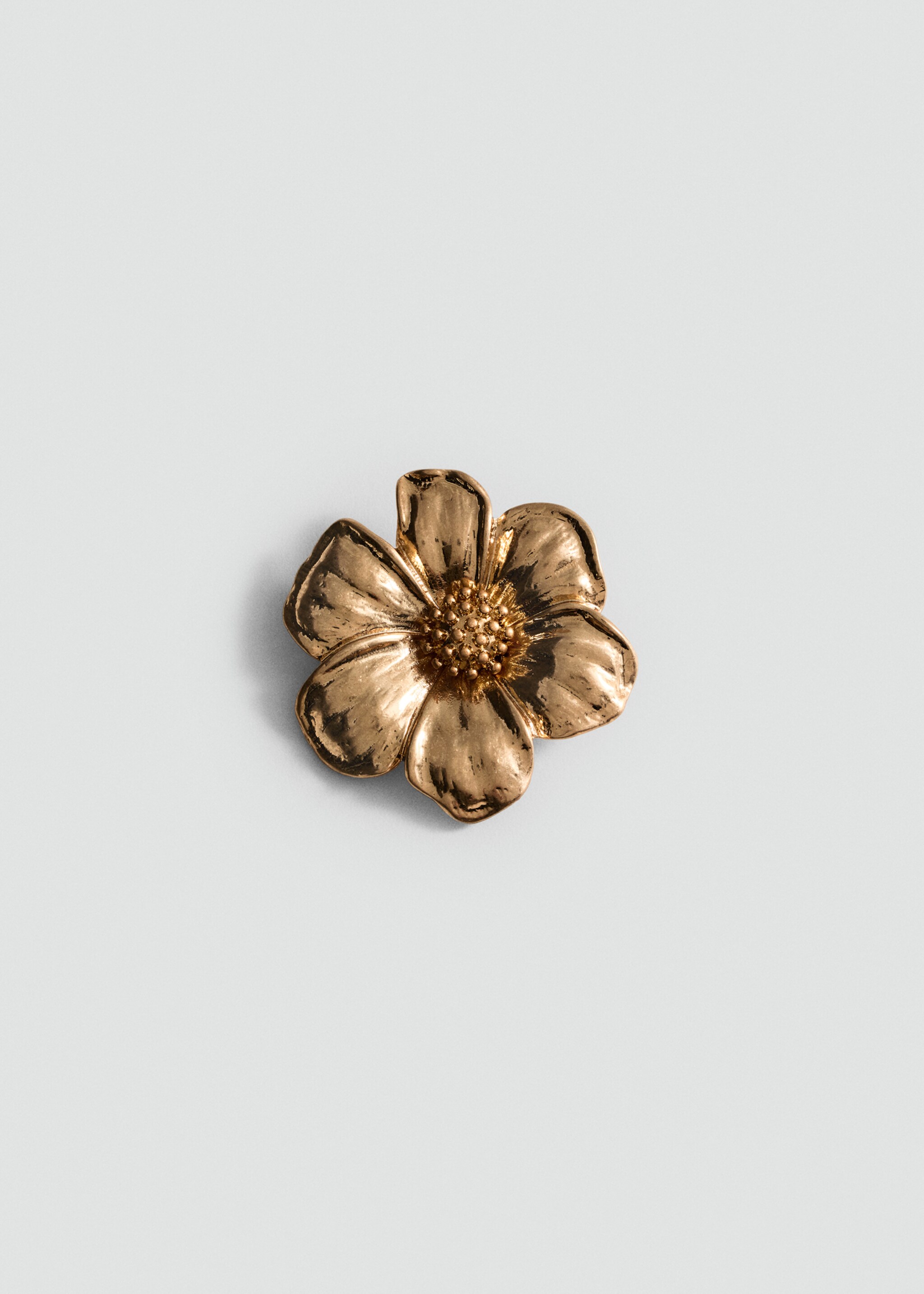 Metallic flower brooch - Article without model