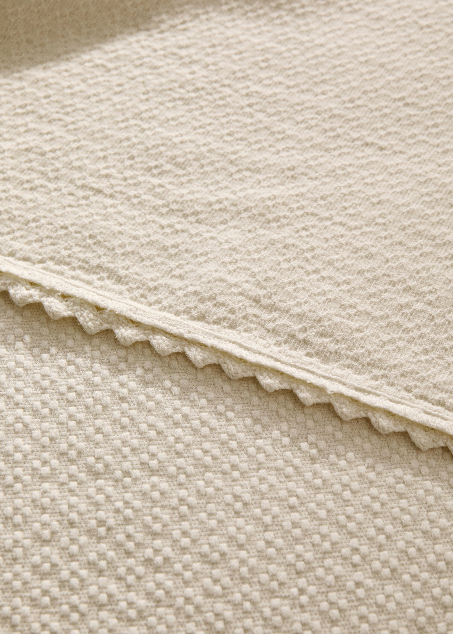 Çocuk için pamuklu dantel yatak örtüsü 90/105 cm - Ürün detayı 7