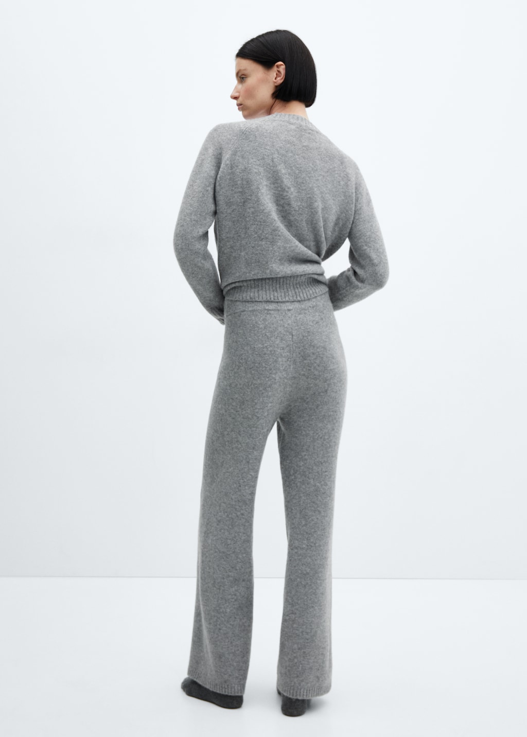 Mango Long knitted pants