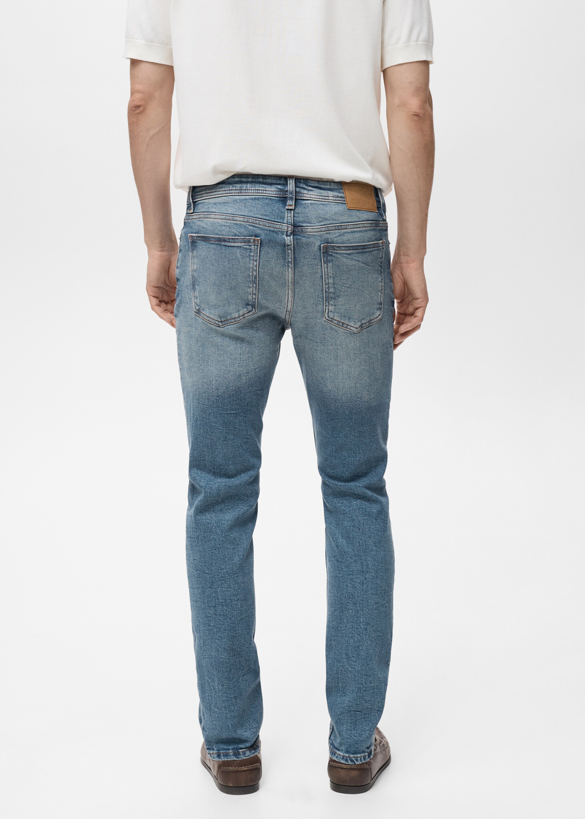 Jan slim-fit faded medium-wash Jeans - Reverse of the article