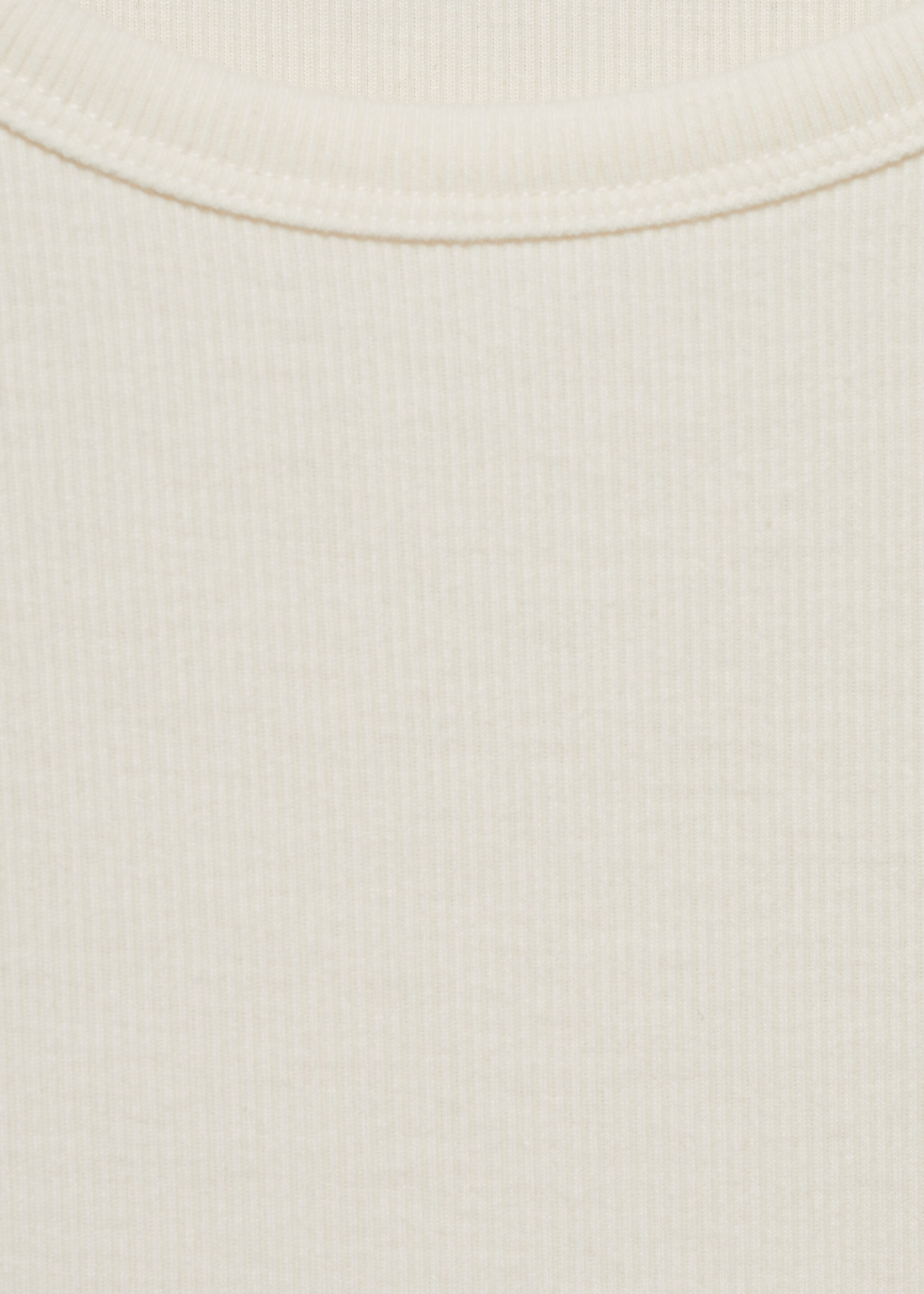 Rib-knit round-neck t-shirt - Details of the article 8