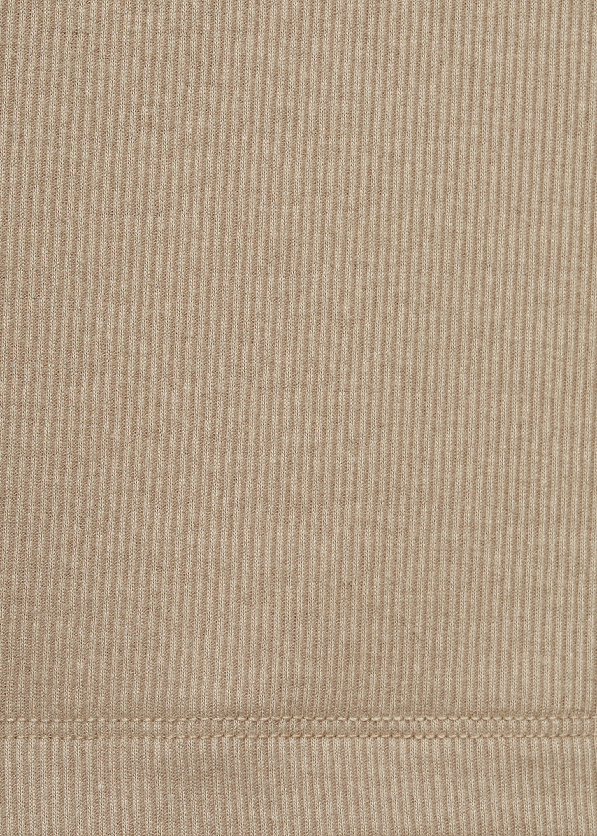 Rib-knit round-neck t-shirt - Details of the article 0