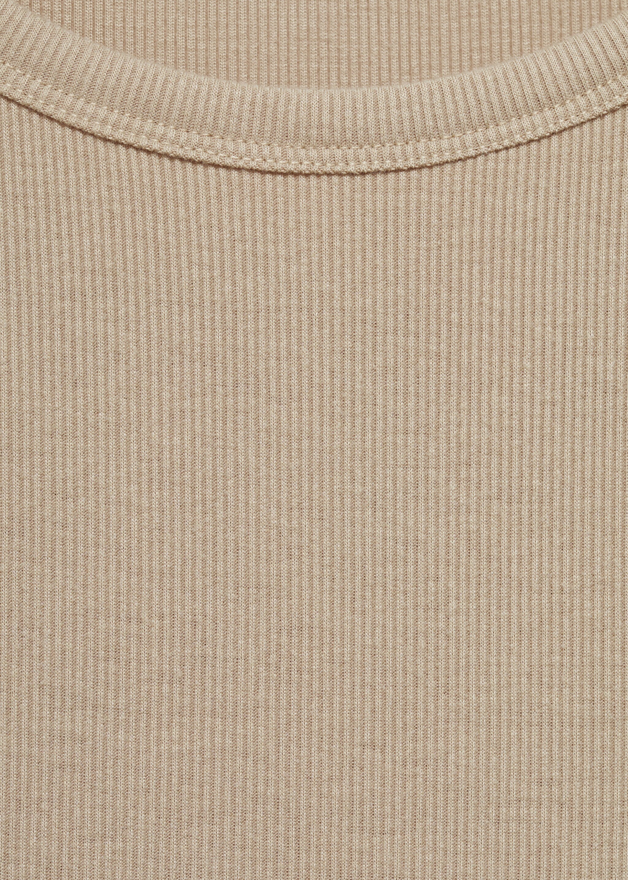 Rib-knit round-neck t-shirt - Details of the article 8