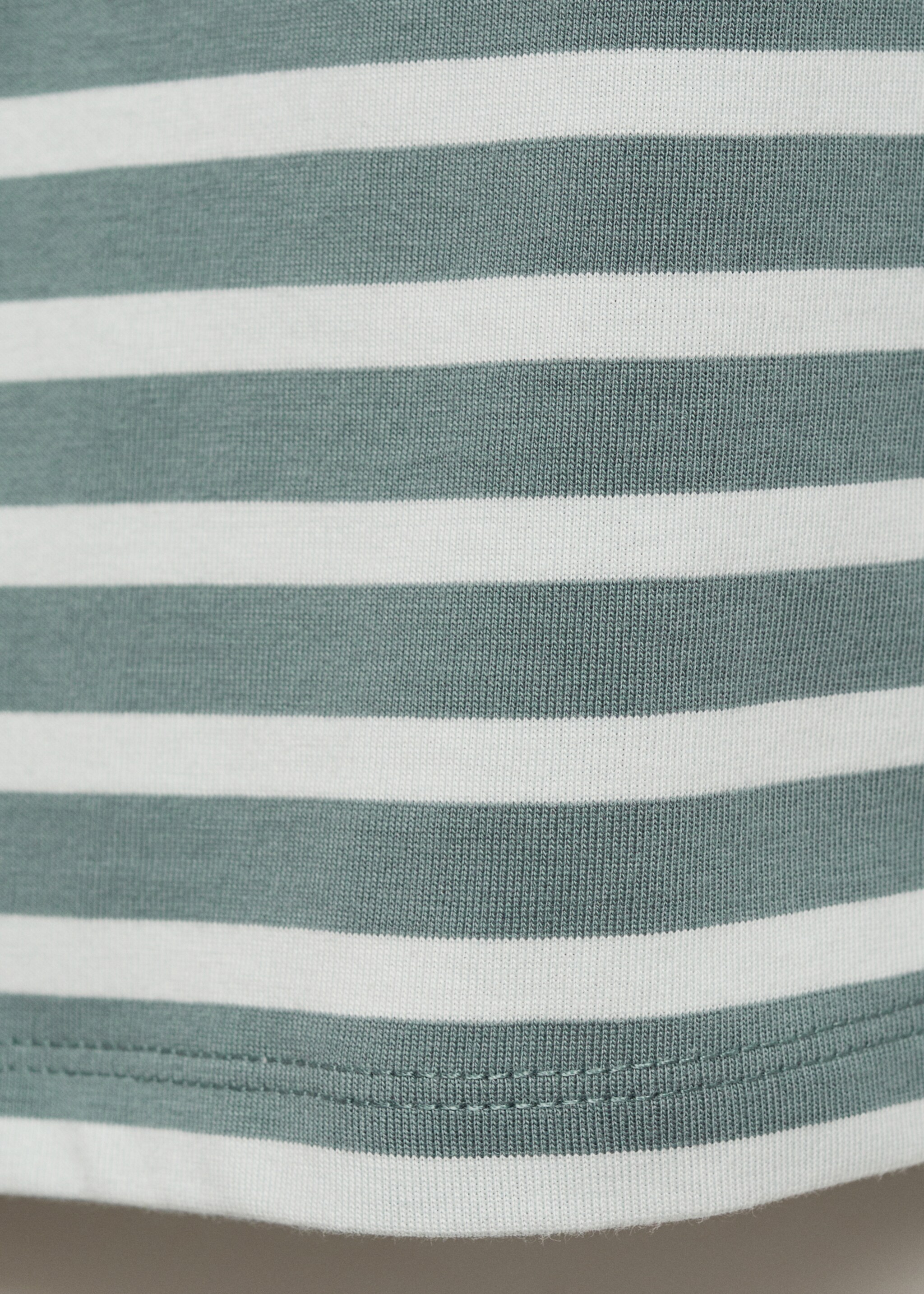 เสื้อยืดผ้าฝ้ายทอลายทาง - รายละเอียดของสินค้า 0
