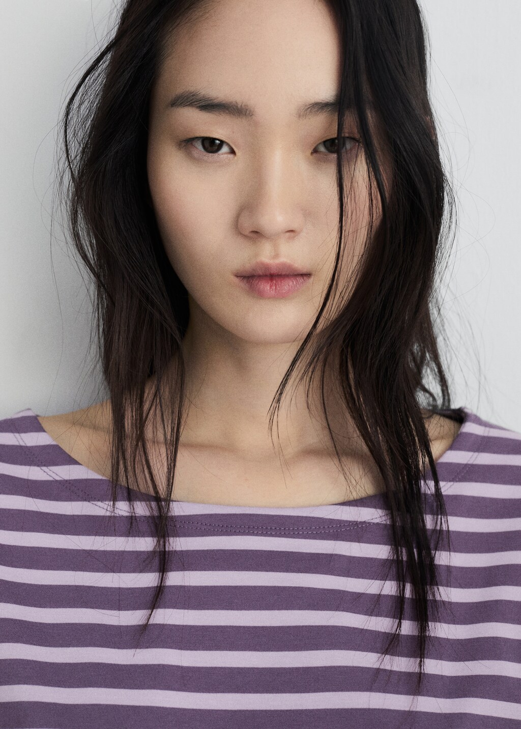 Woven Stripe Cotton T shirt Women MANGO USA woven-stripe-cotton-t-shirt-women-mango-usa