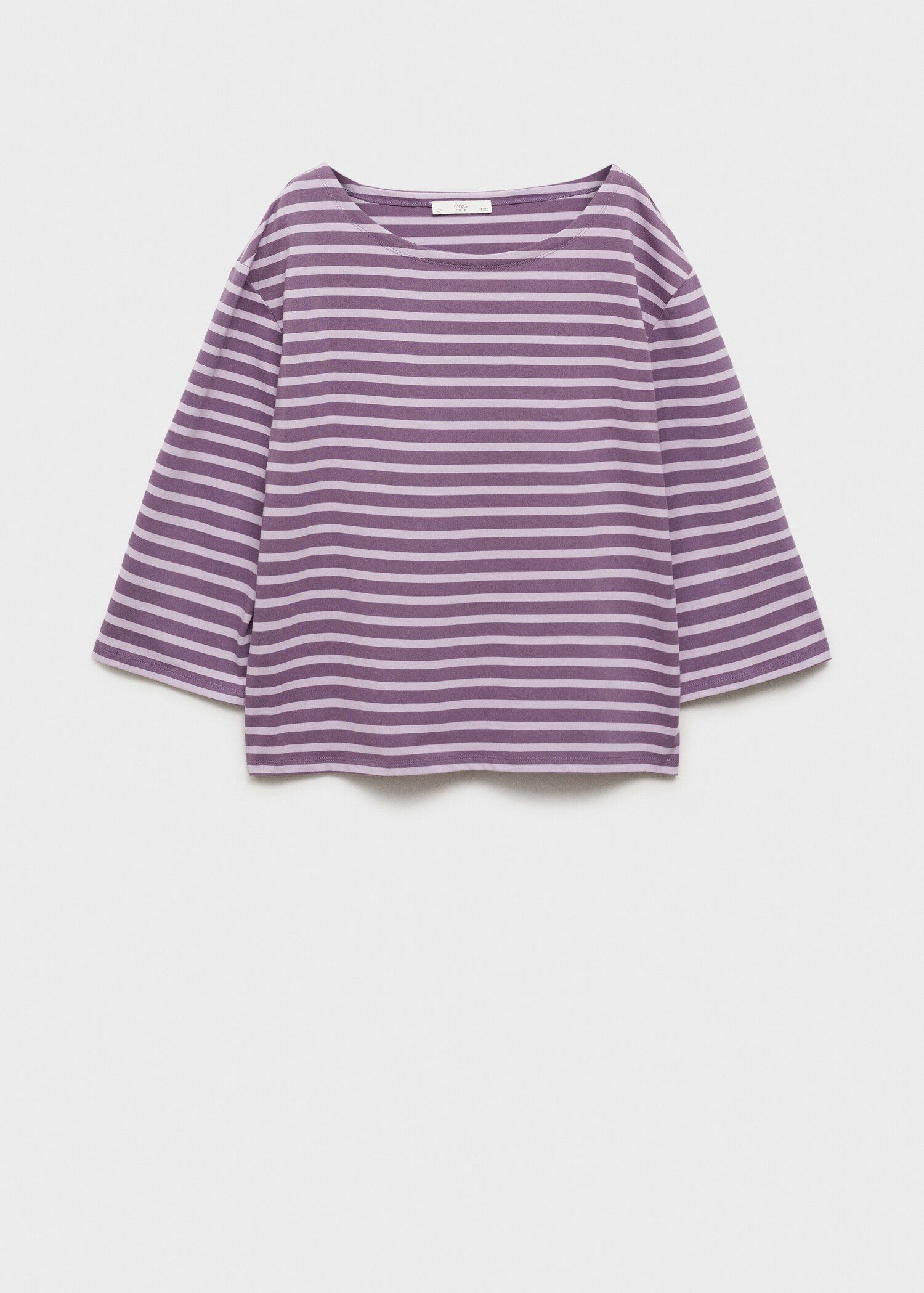 T-shirt coton rayure tissée - Article sans modèle