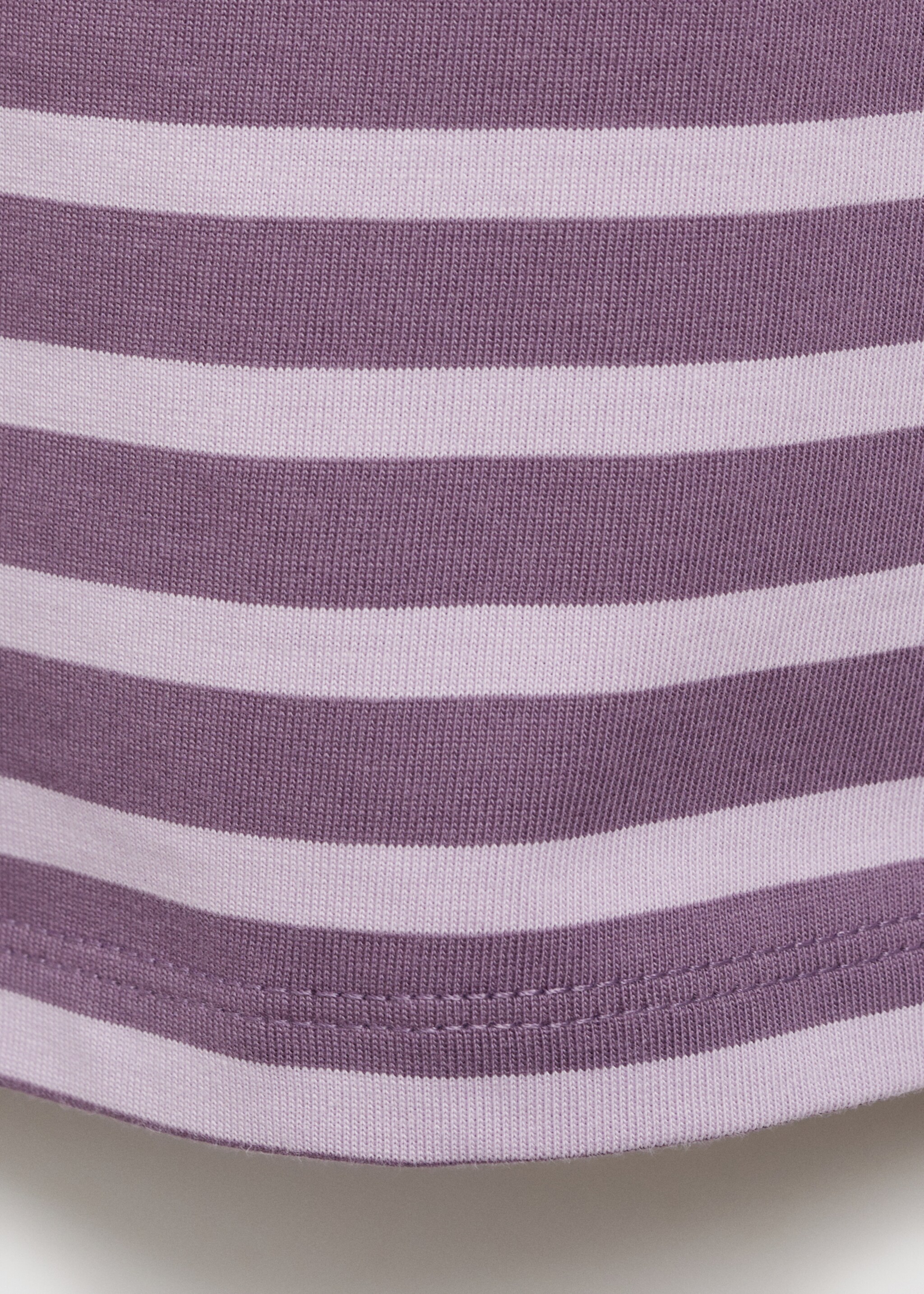 T-shirt coton rayure tissée - Détail de l'article 0