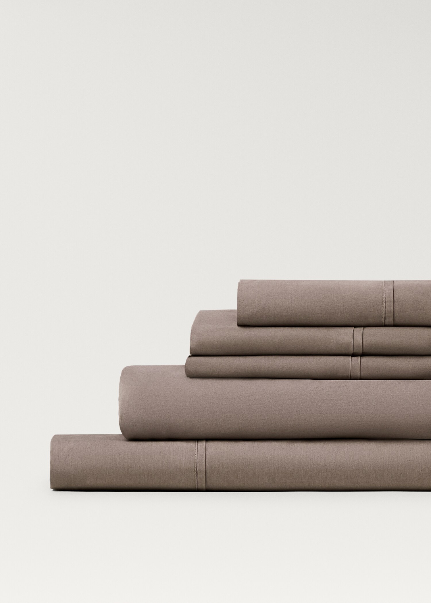 Drap plat percale de coton 300 fils lit 180/200 cm - Détail de l'article 2