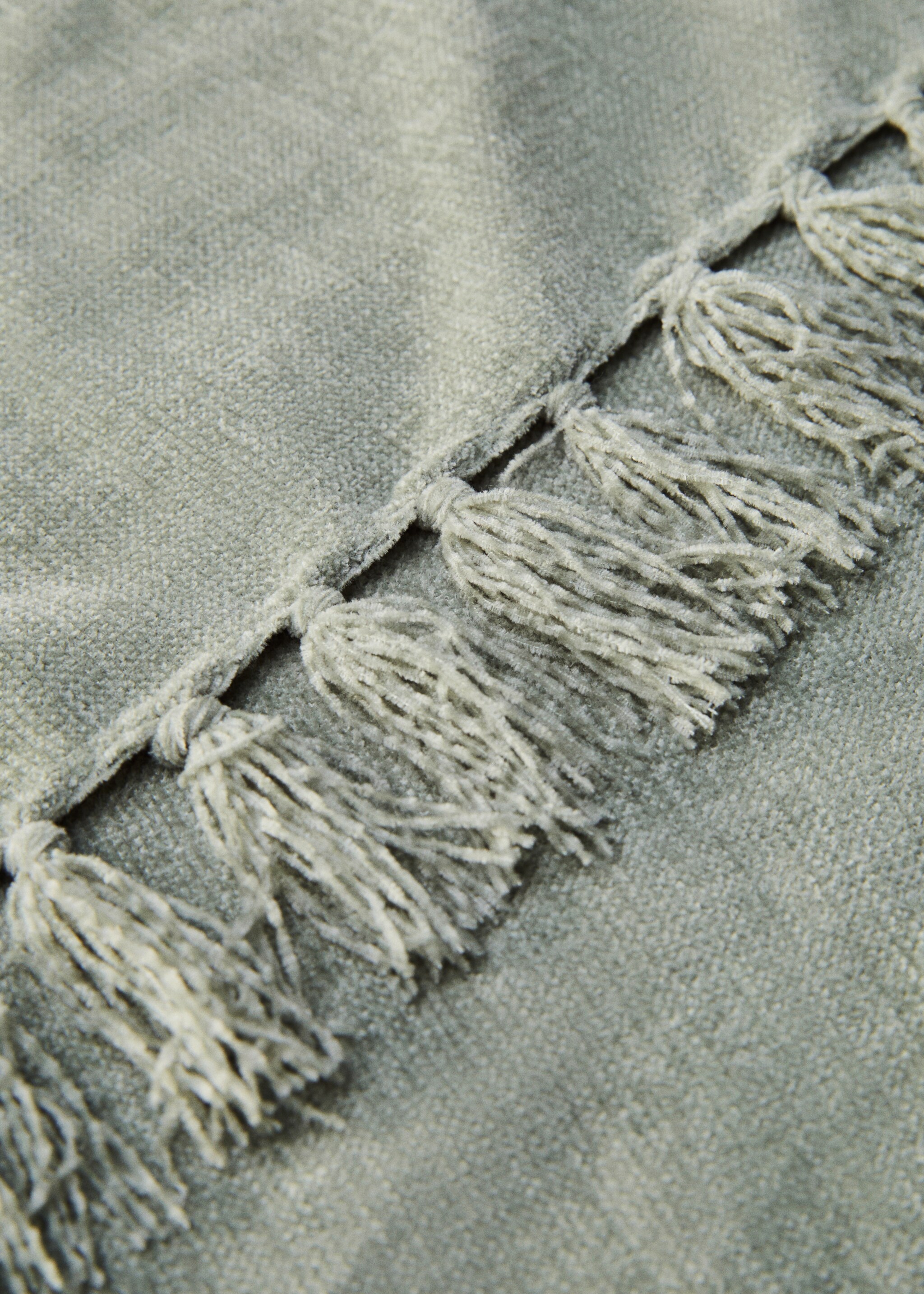 Chenille-Decke mit Fransen - Detail des Artikels 1