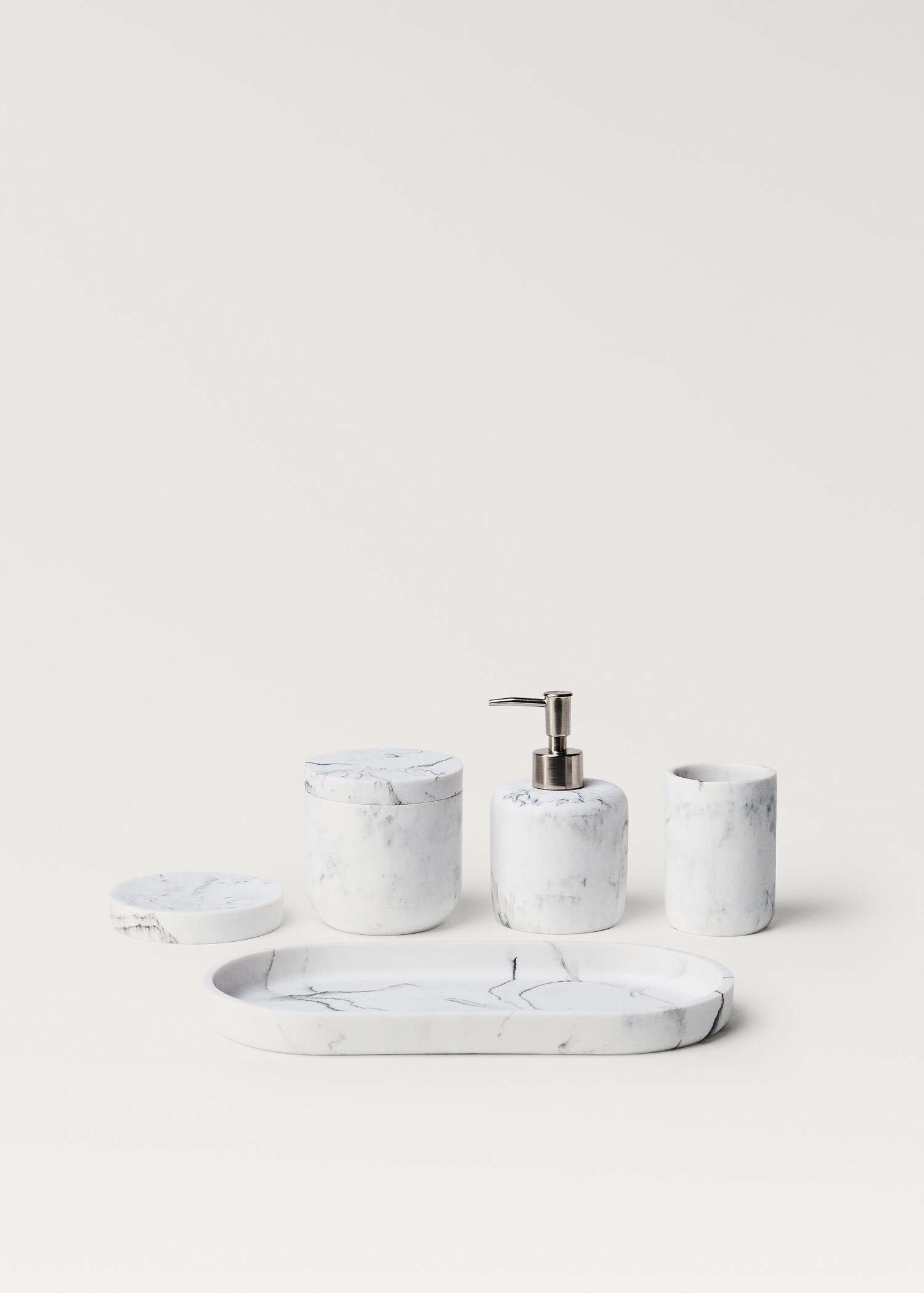 Marble-effect bathroom jar - Details of the article 4