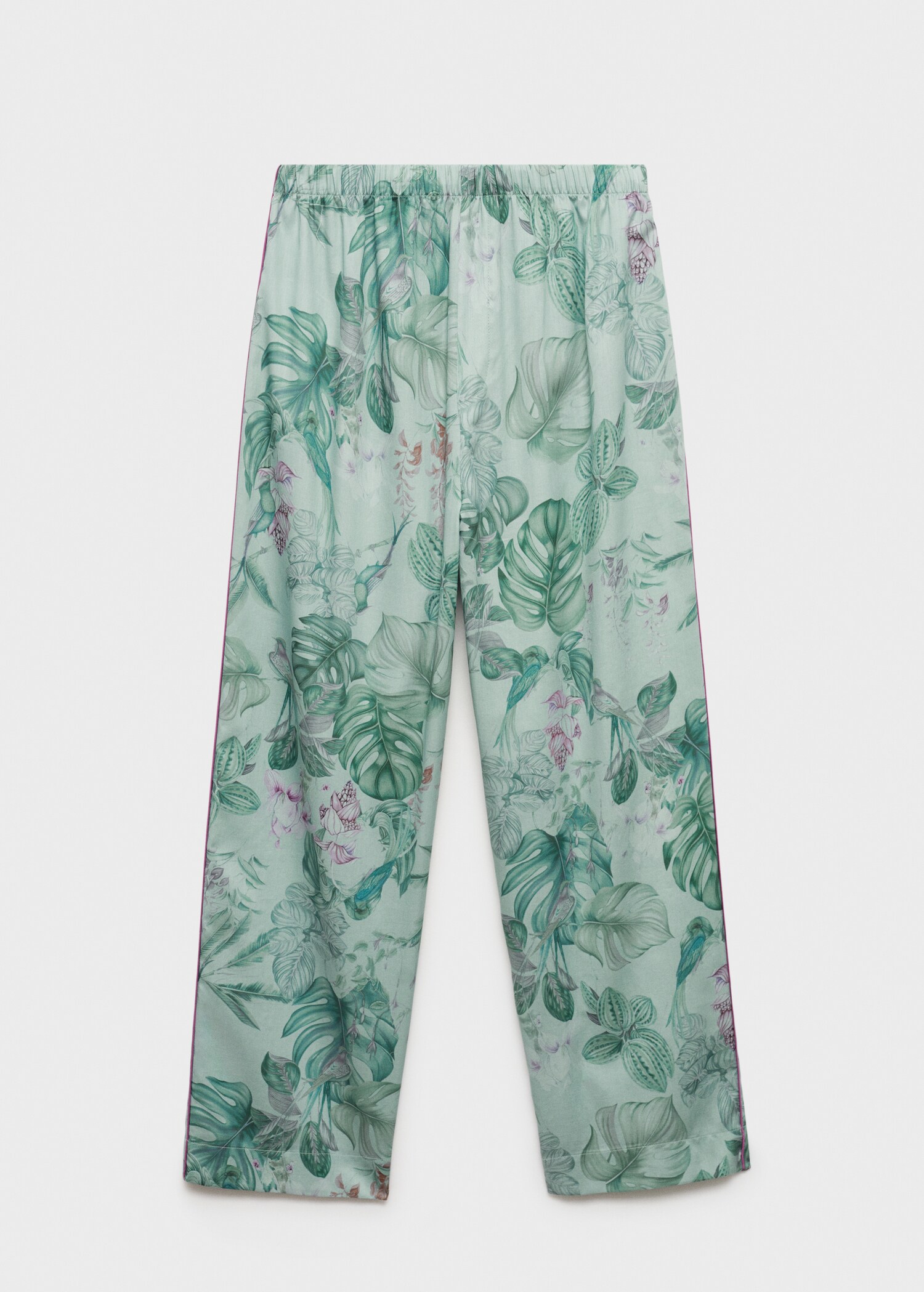 Tropical-print pajama pants - Article without model