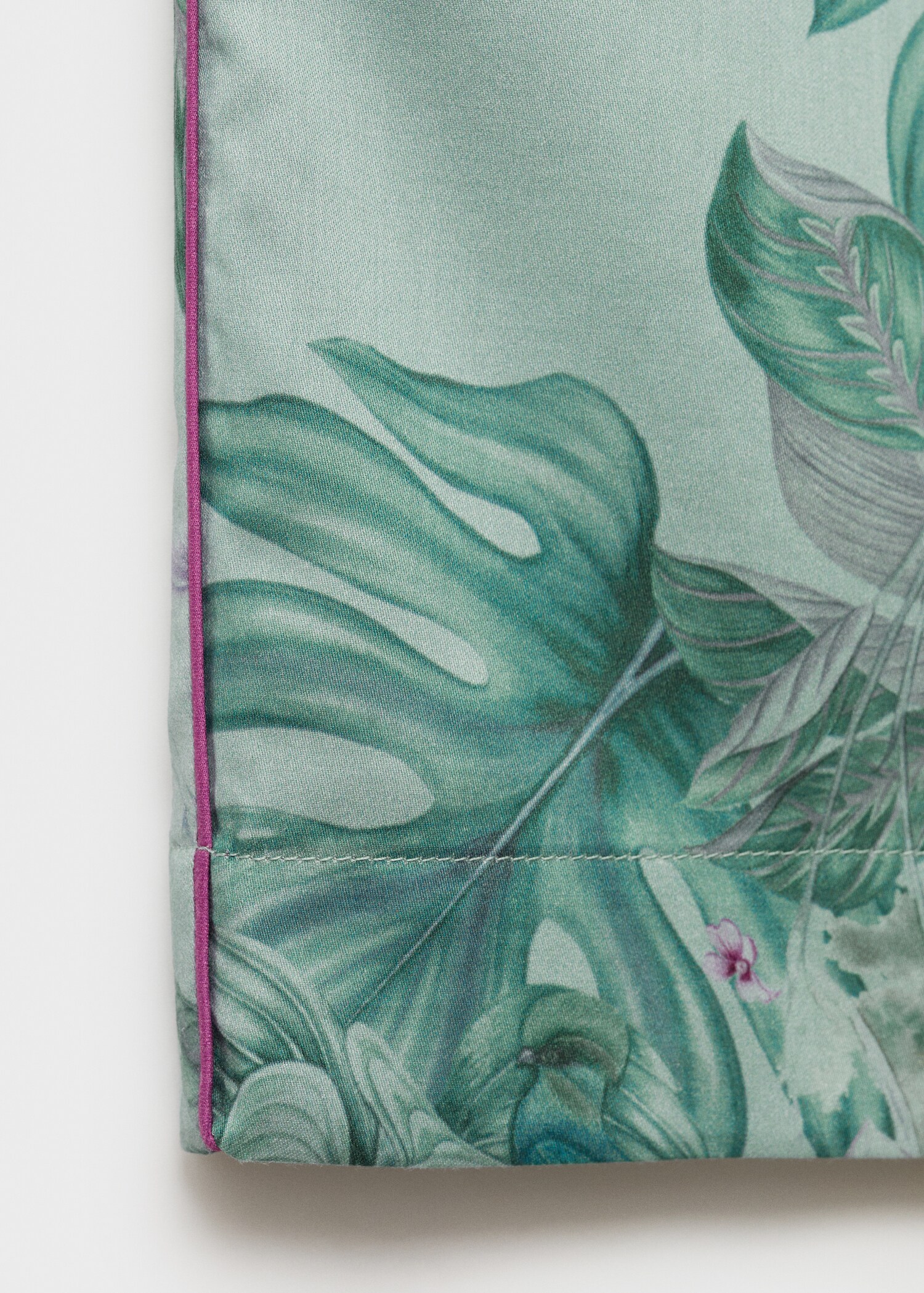 Tropical-print pajama pants - Details of the article 0
