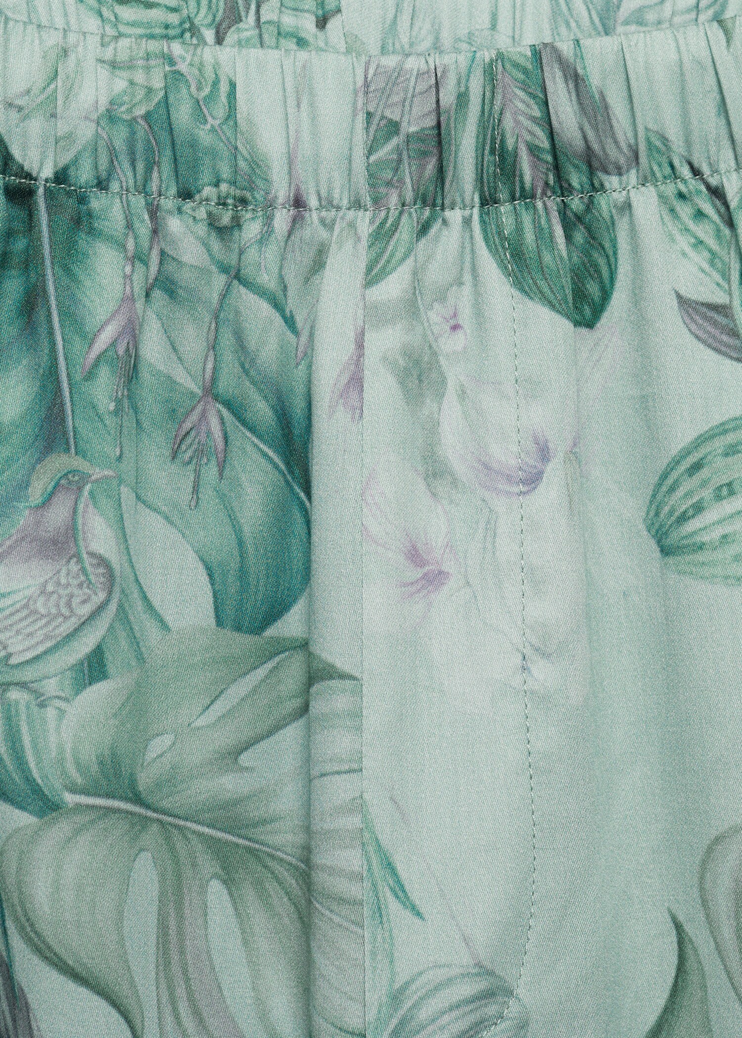 Tropical-print pajama pants - Details of the article 8