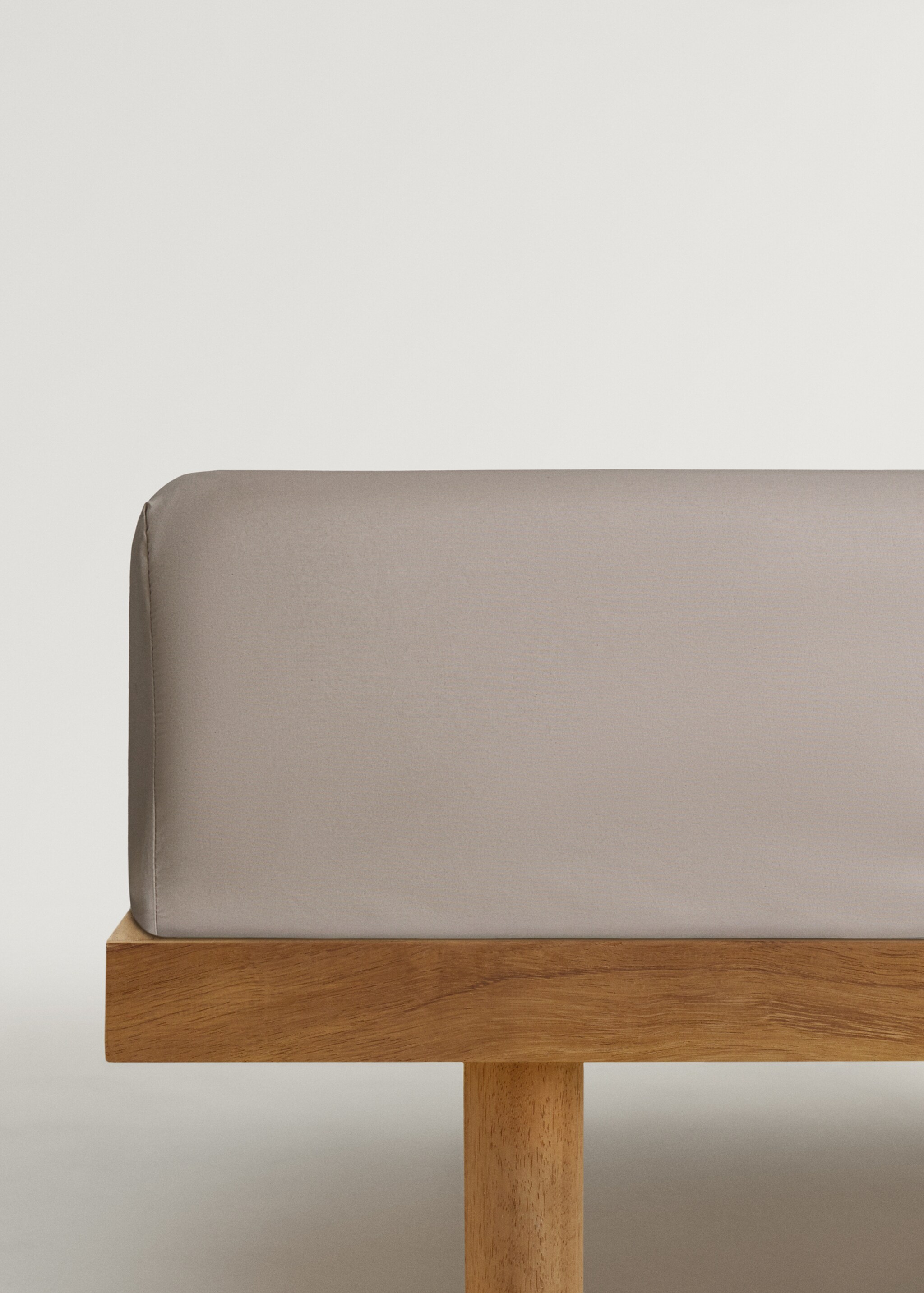 500-thread cotton percale fitted sheet for 150 cm bed - Article without model