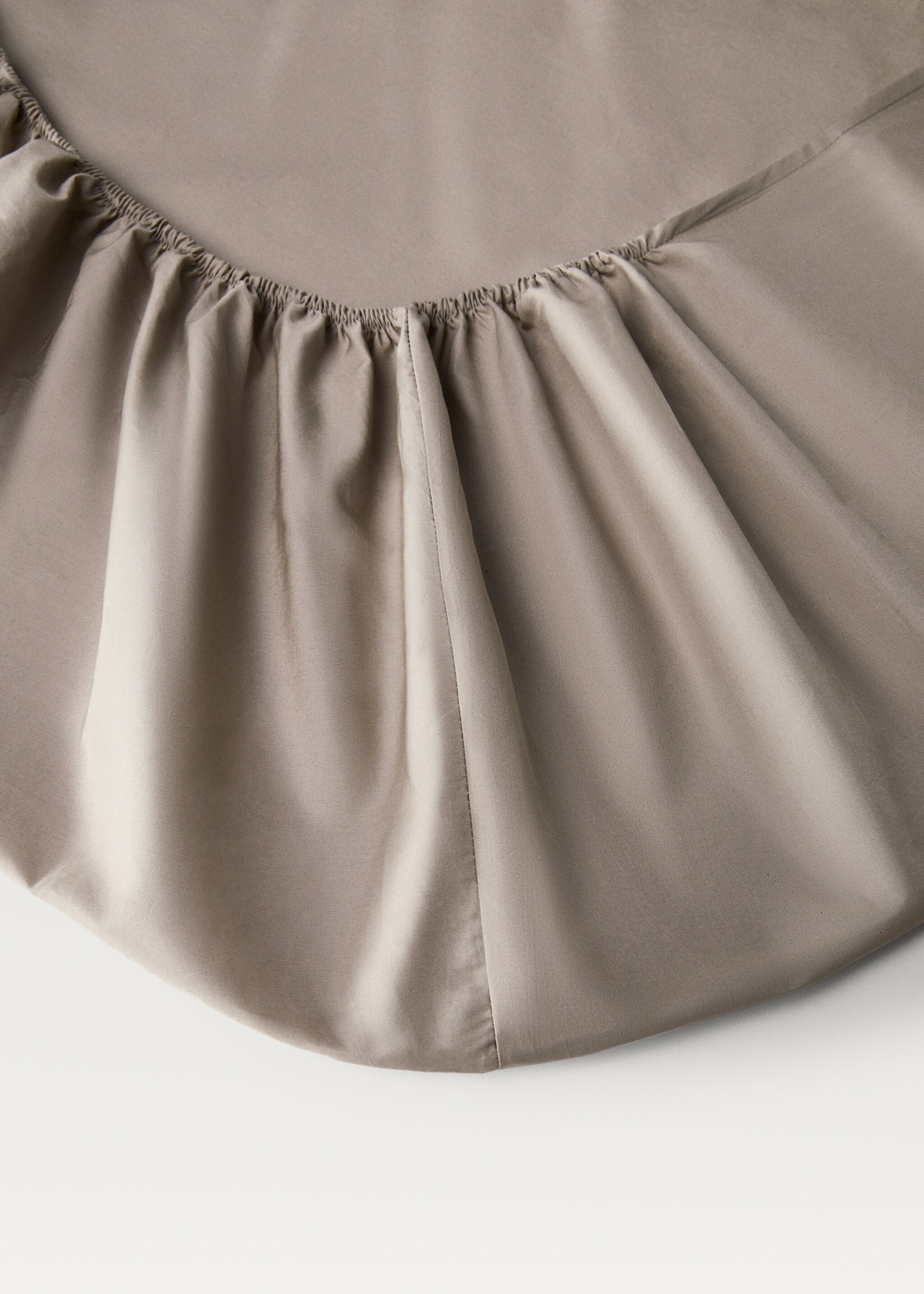 500-thread cotton percale fitted sheet for 150 cm bed - Details of the article 2