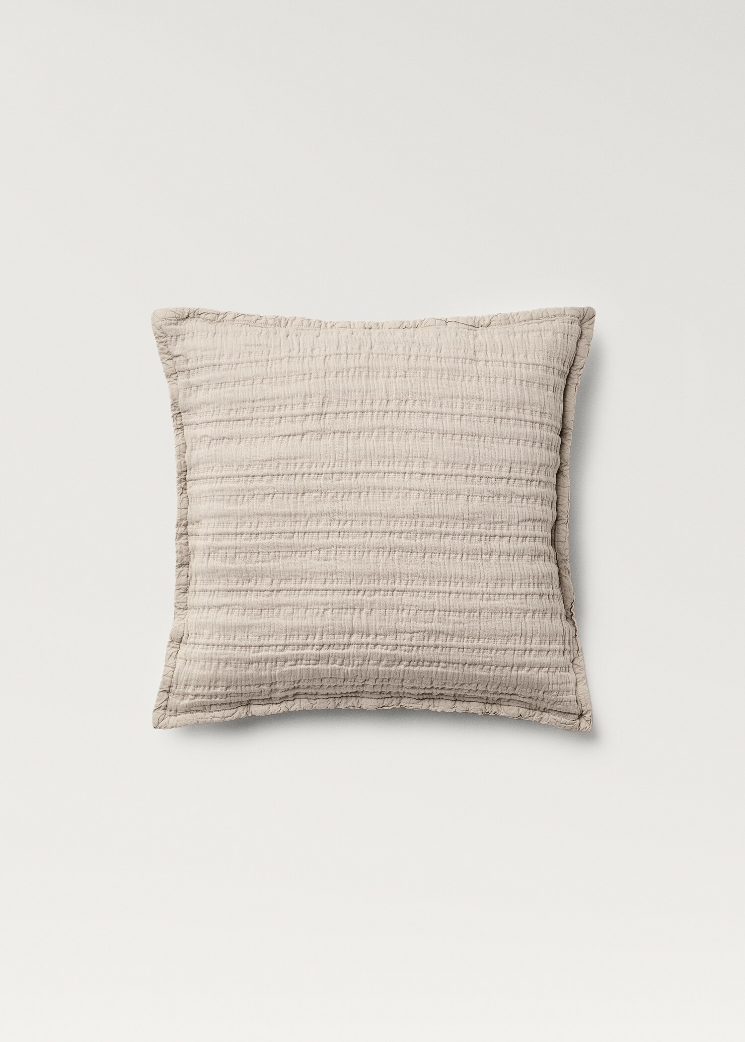 Kussenhoes katoen jacquard strepen 50x50 cm - Artikel zonder model