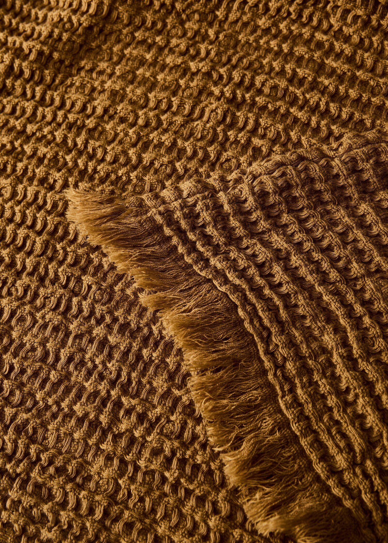 Decke aus Baumwoll-Waffelpiqué - Detail des Artikels 1