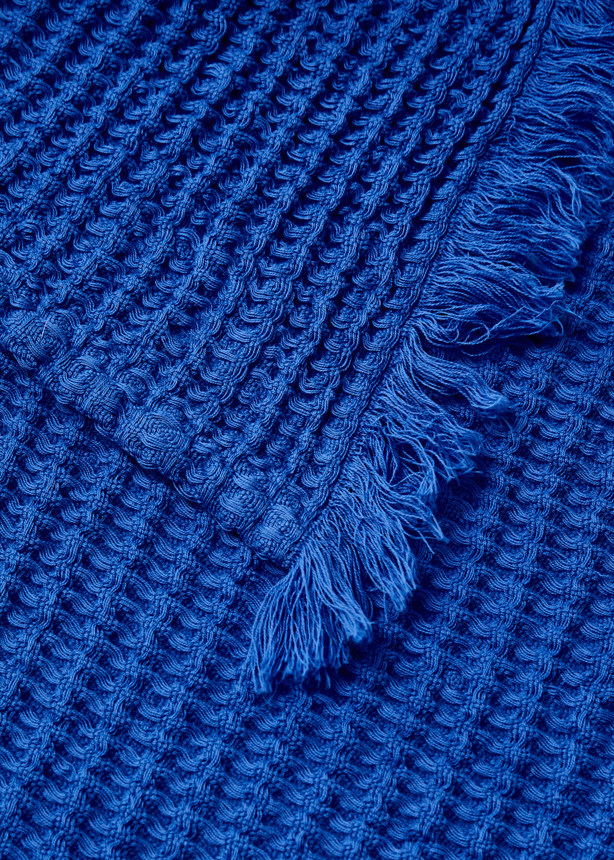 Manta waffle algodón - Detalle del artículo 1, Azul marino. Ref: 87092928-00.