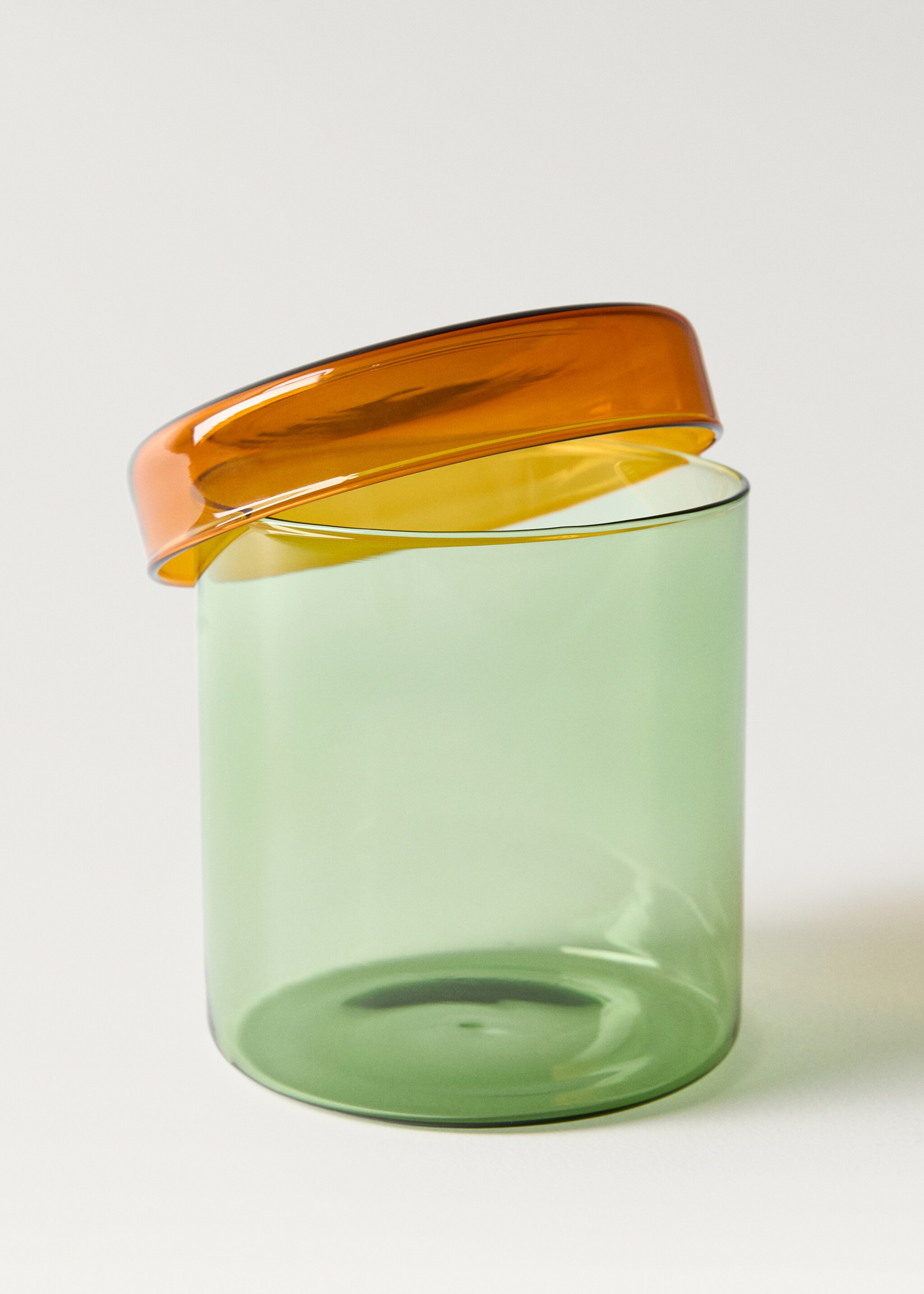 Bote tapa borosilicato bicolor pequeño - Detalle del artículo 1