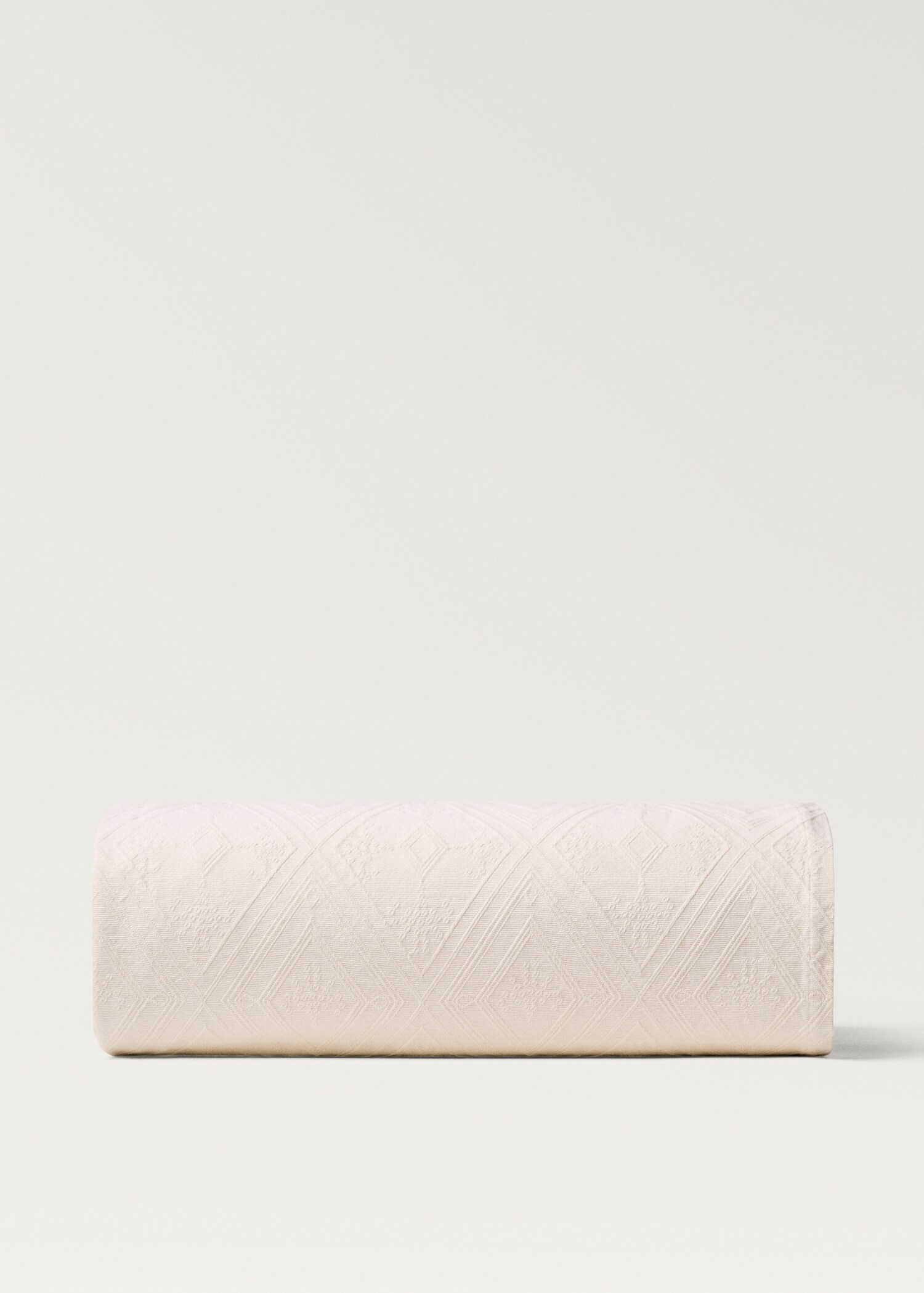 Couvre-lit coton jacquard losanges lit 90 cm - Article sans modèle