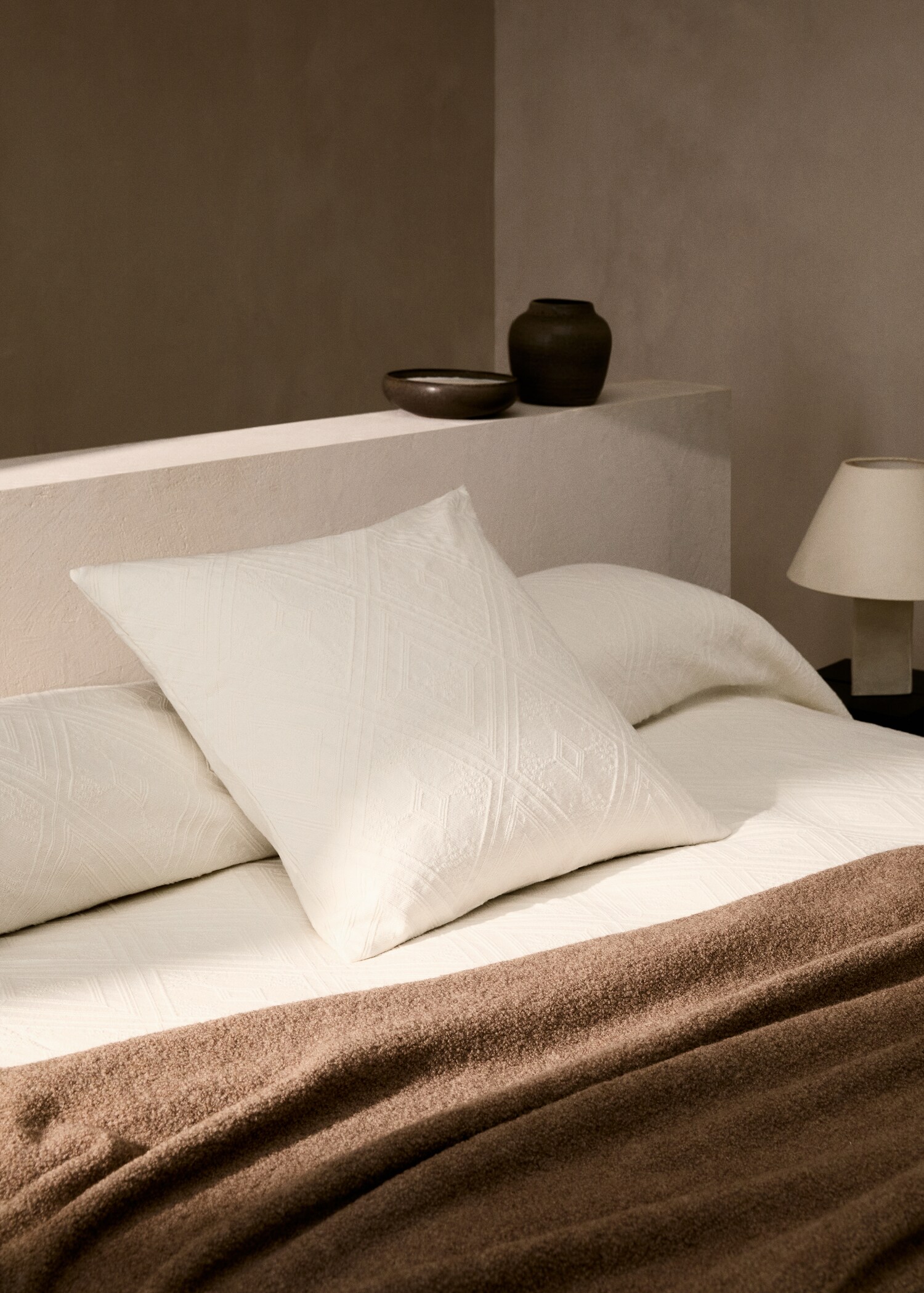Couvre-lit coton jacquard losanges lit 90 cm - Détail de l'article 7