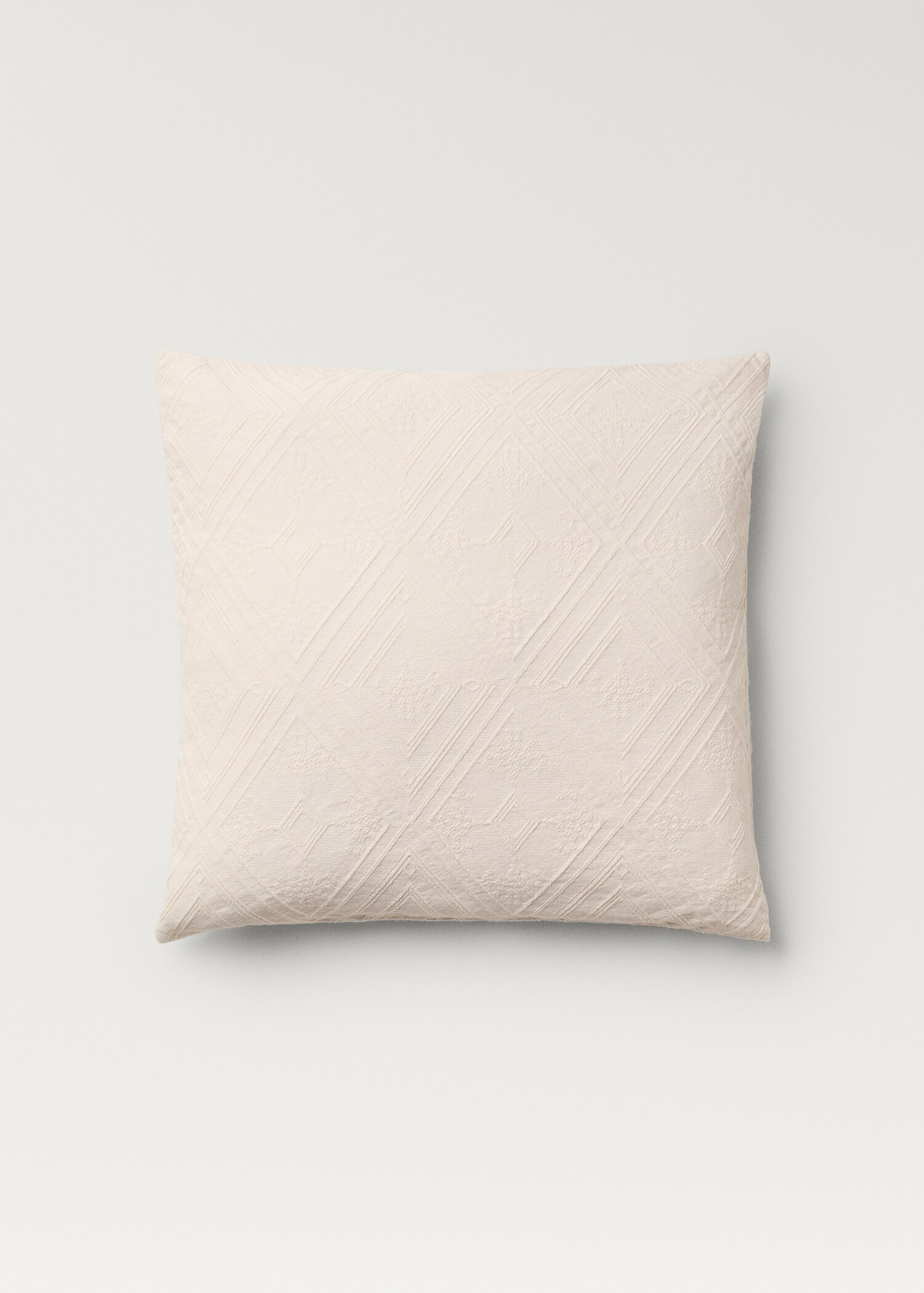 Funda cojín algodón jacquard rombos 60x60 cm - Artículo sin modelo