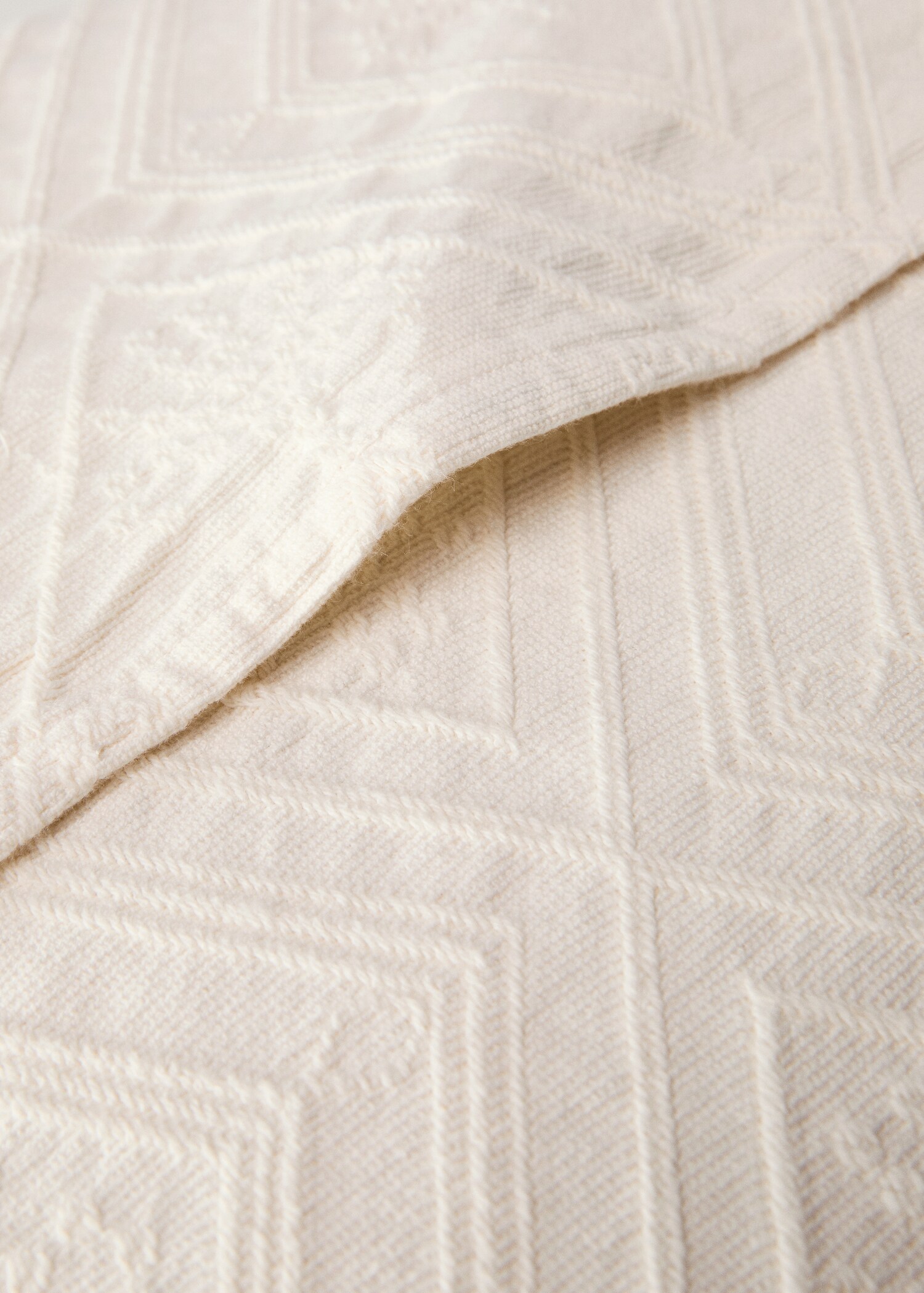 Funda cojín algodón jacquard rombos 60x60 cm - Detalle del artículo 3